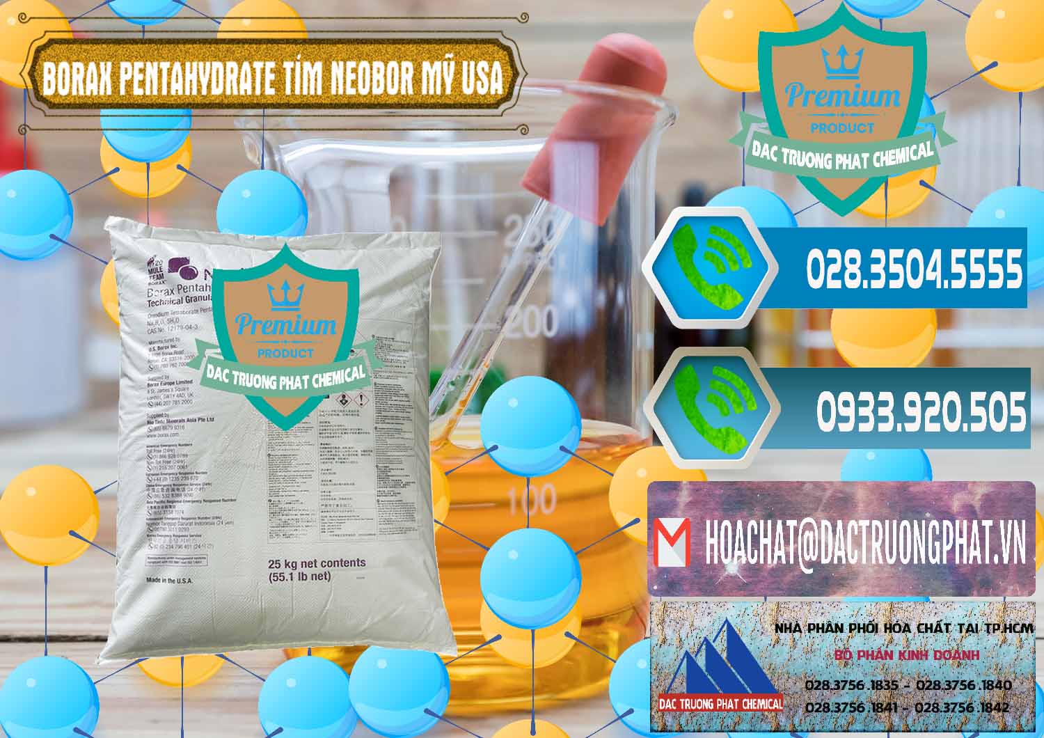 Đơn vị chuyên bán và cung ứng Borax Pentahydrate Bao Tím Neobor TG Mỹ Usa - 0277 - Chuyên cung cấp & phân phối hóa chất tại TP.HCM - congtyhoachat.net