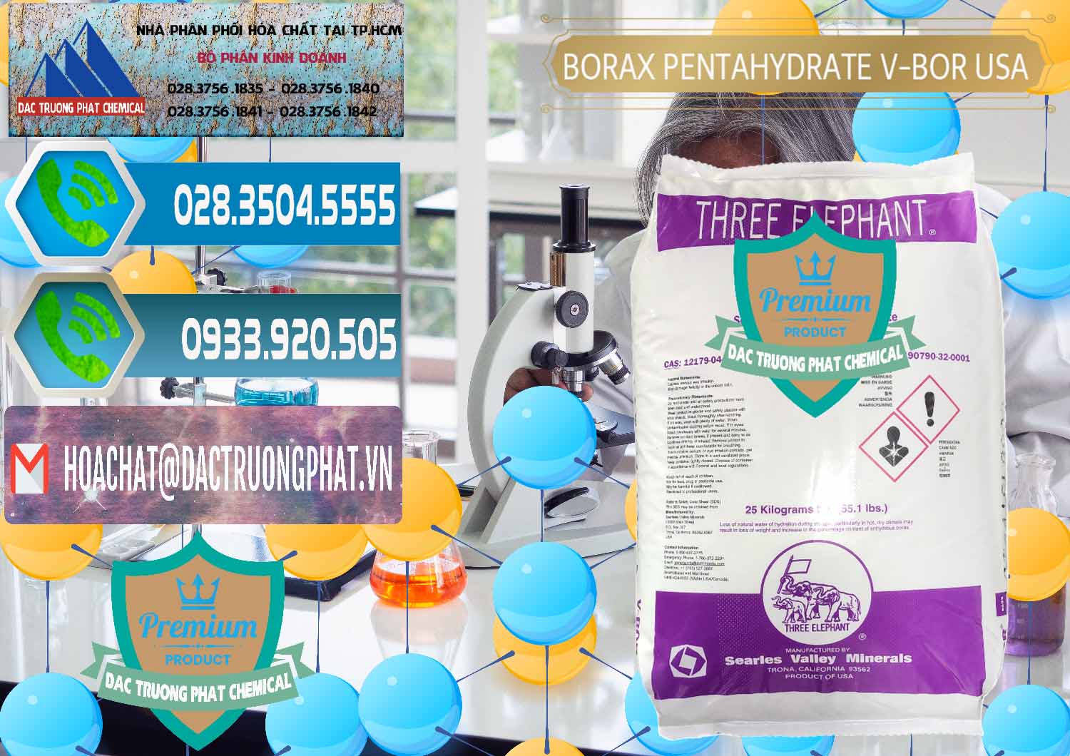 Đơn vị bán ( cung cấp ) Borax Pentahydrate NA2B4O7.5H2O Mỹ V-Bor Usa - 0035 - Đơn vị bán _ cung cấp hóa chất tại TP.HCM - congtyhoachat.net