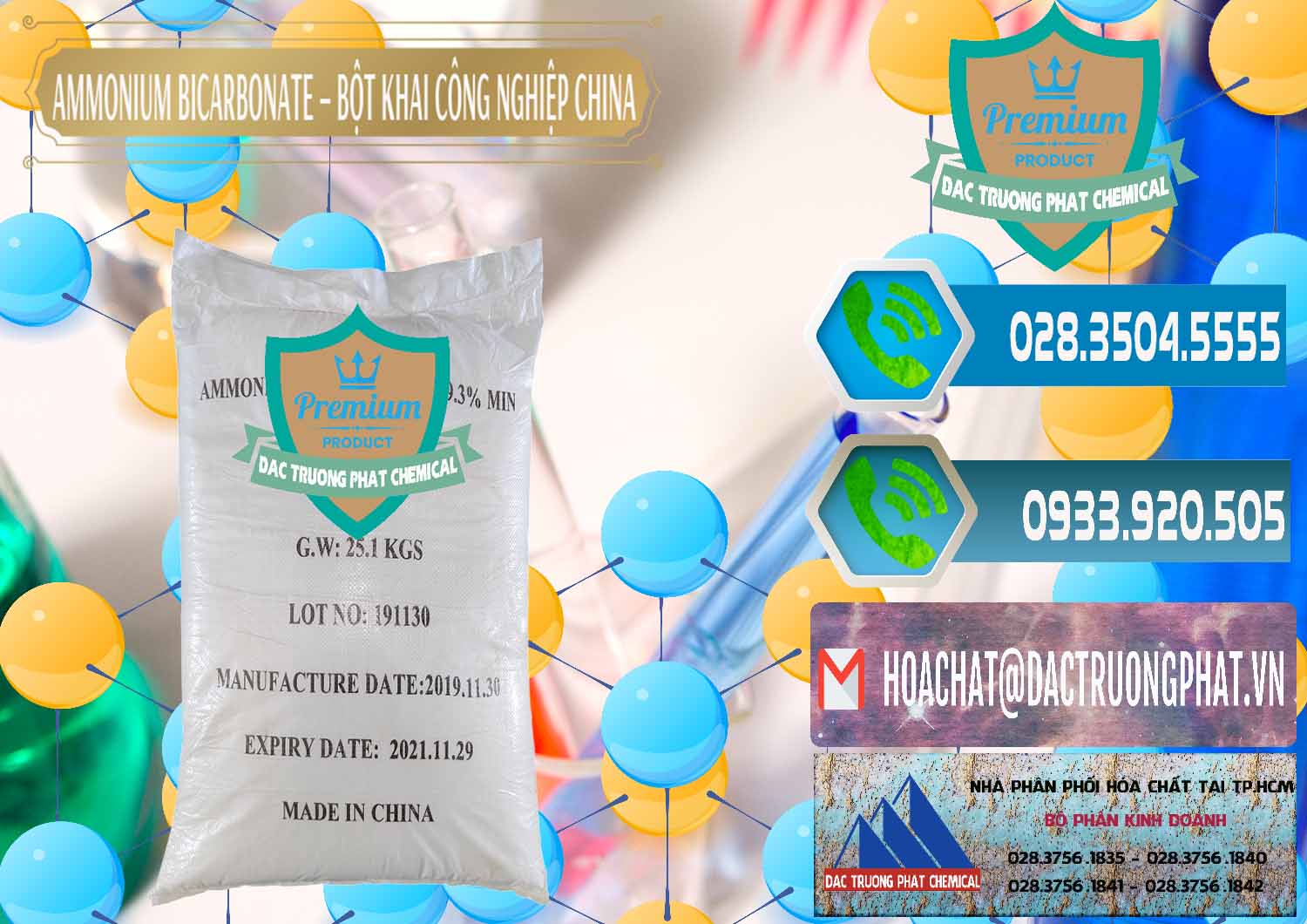 Cty chuyên cung ứng _ bán Ammonium Bicarbonate – Bột Khai Công Nghiệp Trung Quốc China - 0020 - Nơi chuyên kinh doanh và cung cấp hóa chất tại TP.HCM - congtyhoachat.net