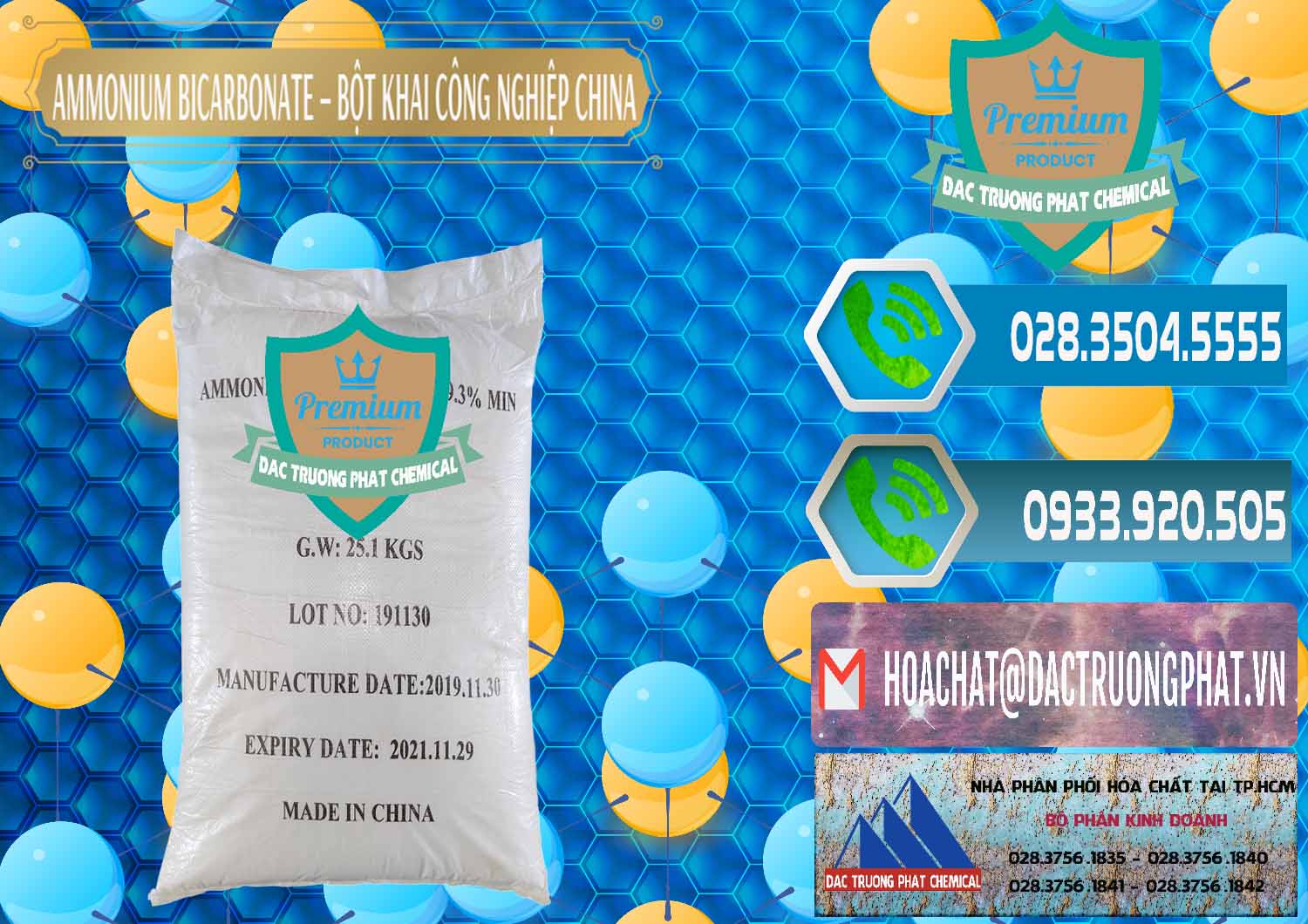 Chuyên cung cấp ( bán ) Ammonium Bicarbonate – Bột Khai Công Nghiệp Trung Quốc China - 0020 - Cty bán & cung cấp hóa chất tại TP.HCM - congtyhoachat.net
