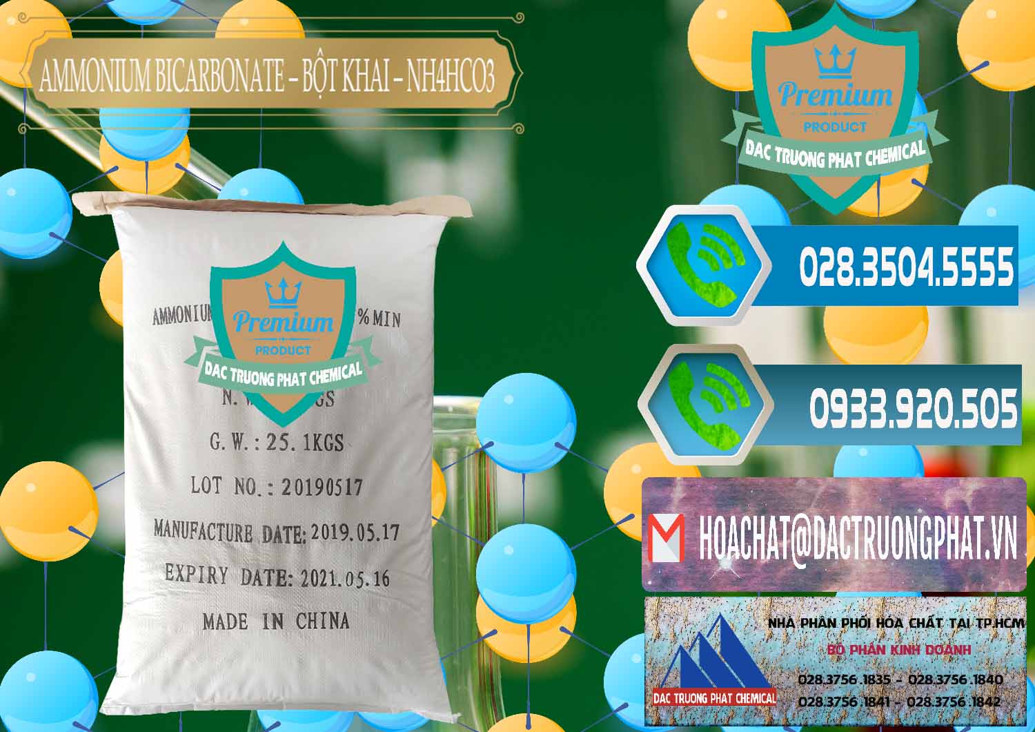 Công ty chuyên cung cấp - bán Ammonium Bicarbonate - Bột Khai Food Grade Trung Quốc China - 0018 - Nơi chuyên phân phối ( bán ) hóa chất tại TP.HCM - congtyhoachat.net