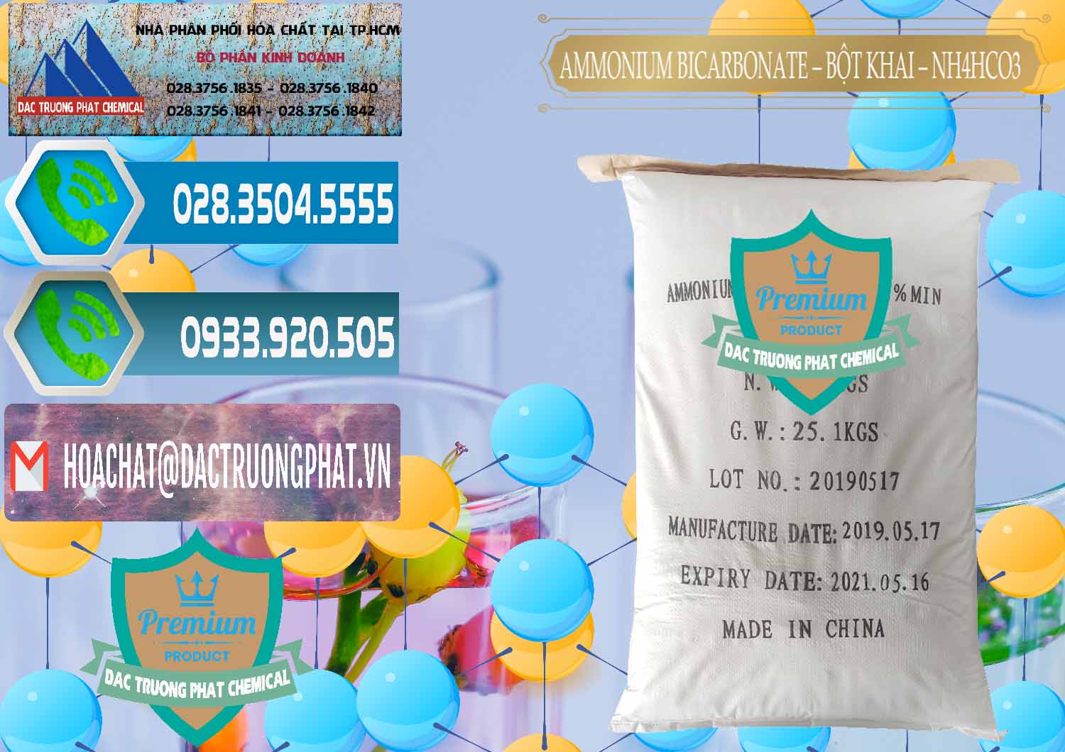 Chuyên cung ứng - bán Ammonium Bicarbonate - Bột Khai Food Grade Trung Quốc China - 0018 - Nơi bán & cung cấp hóa chất tại TP.HCM - congtyhoachat.net