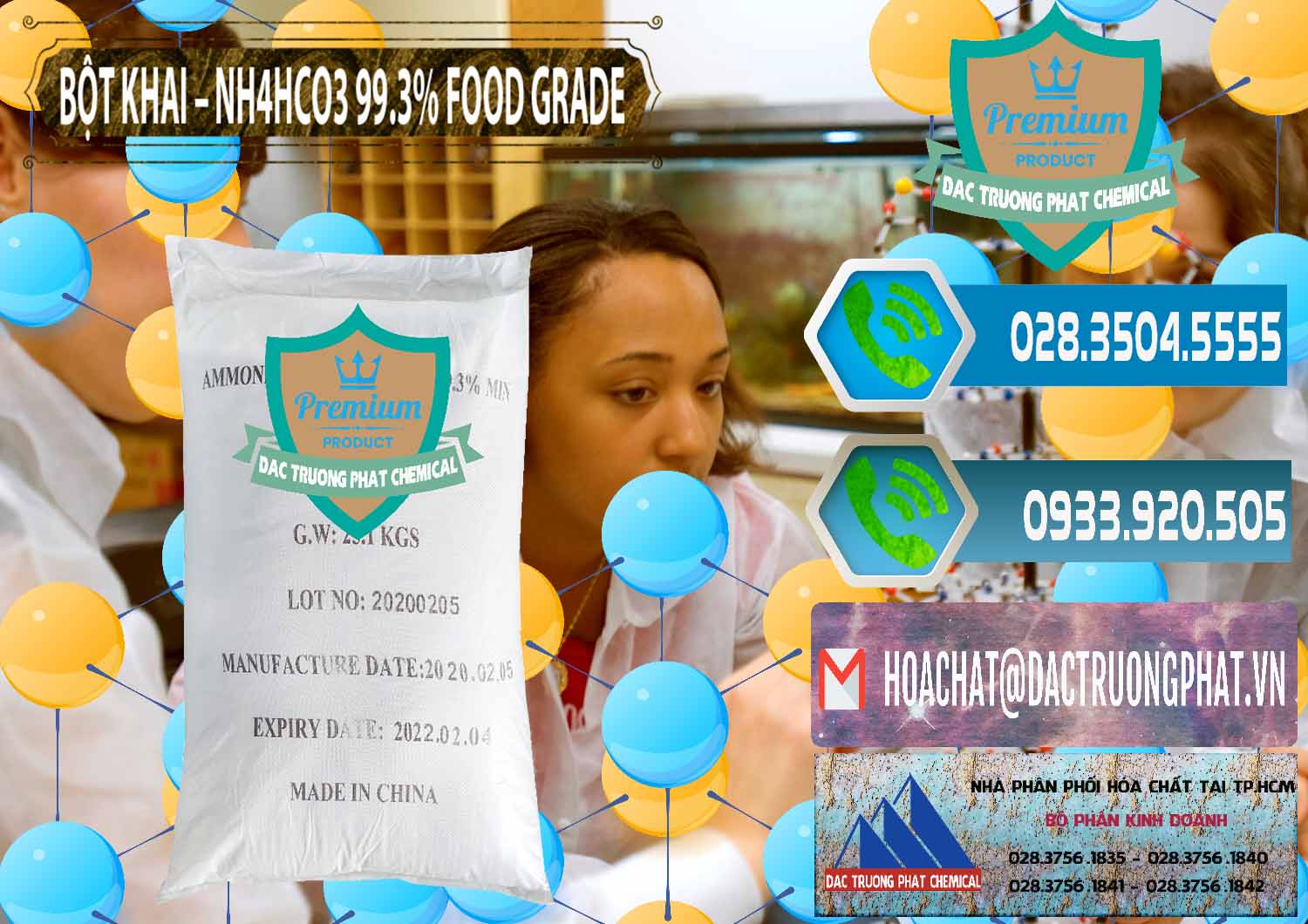 Chuyên phân phối & bán Ammonium Bicarbonate – Bột Khai NH4HCO3 Food Grade Trung Quốc China - 0019 - Phân phối - cung ứng hóa chất tại TP.HCM - congtyhoachat.net