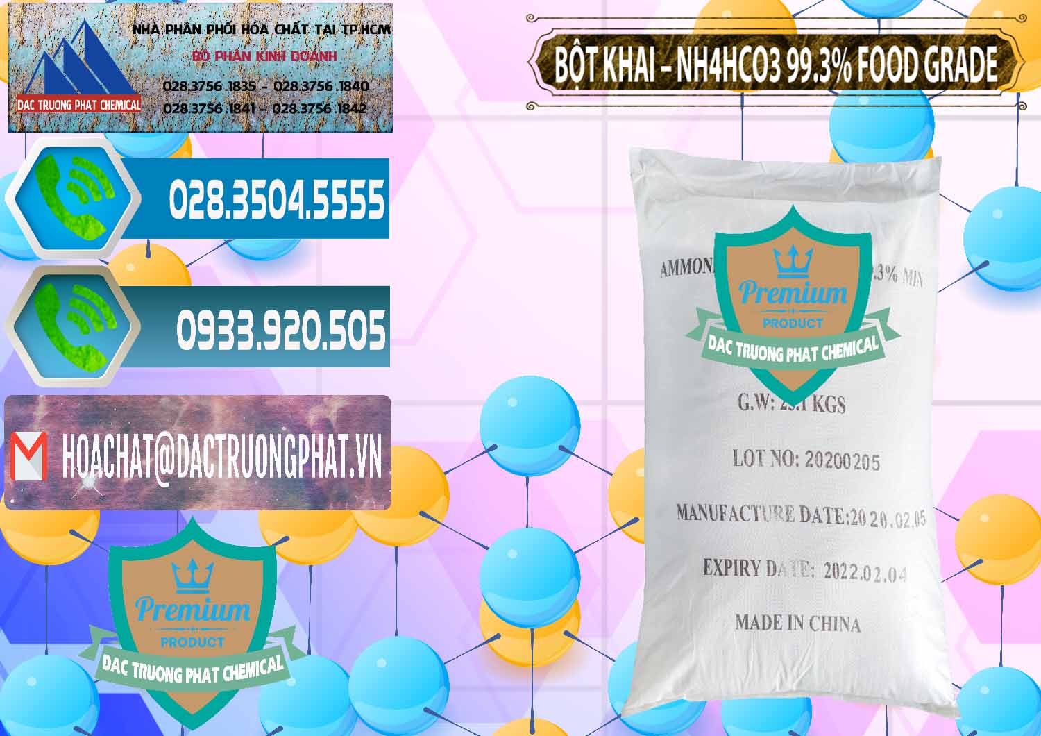 Cty bán _ cung cấp Ammonium Bicarbonate – Bột Khai NH4HCO3 Food Grade Trung Quốc China - 0019 - Nơi cung cấp _ bán hóa chất tại TP.HCM - congtyhoachat.net