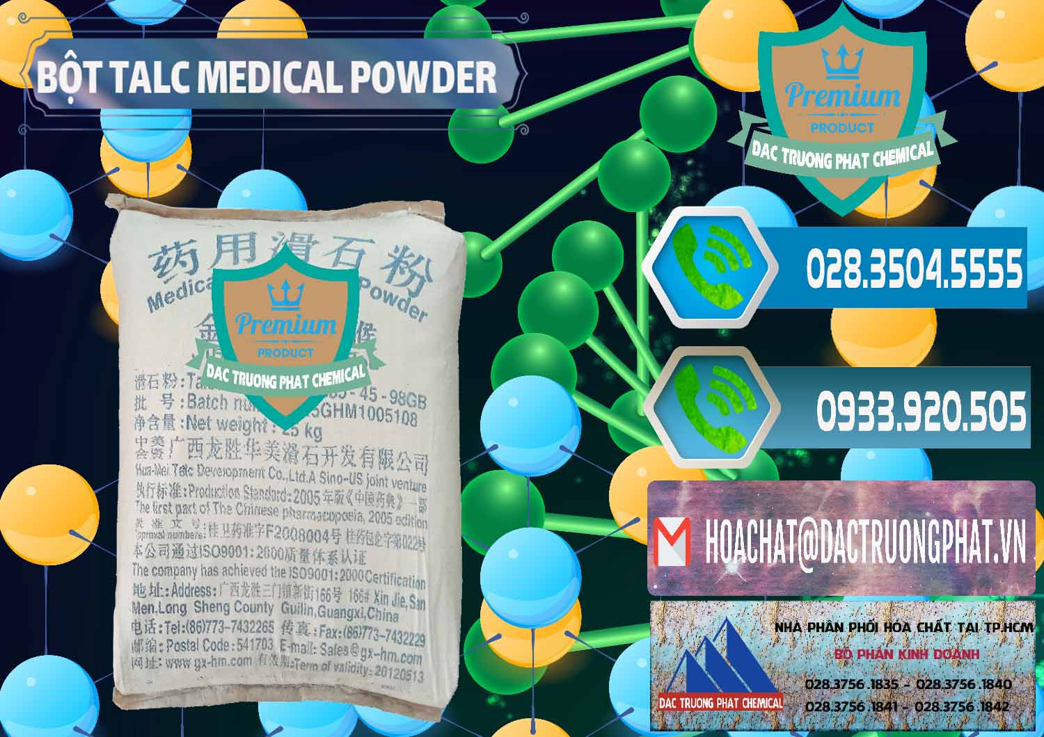 Cty chuyên phân phối & bán Bột Talc Medical Powder Trung Quốc China - 0036 - Nơi nhập khẩu _ phân phối hóa chất tại TP.HCM - congtyhoachat.net