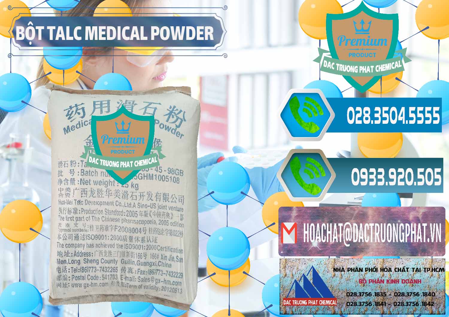 Đơn vị bán & phân phối Bột Talc Medical Powder Trung Quốc China - 0036 - Cty chuyên nhập khẩu - cung cấp hóa chất tại TP.HCM - congtyhoachat.net