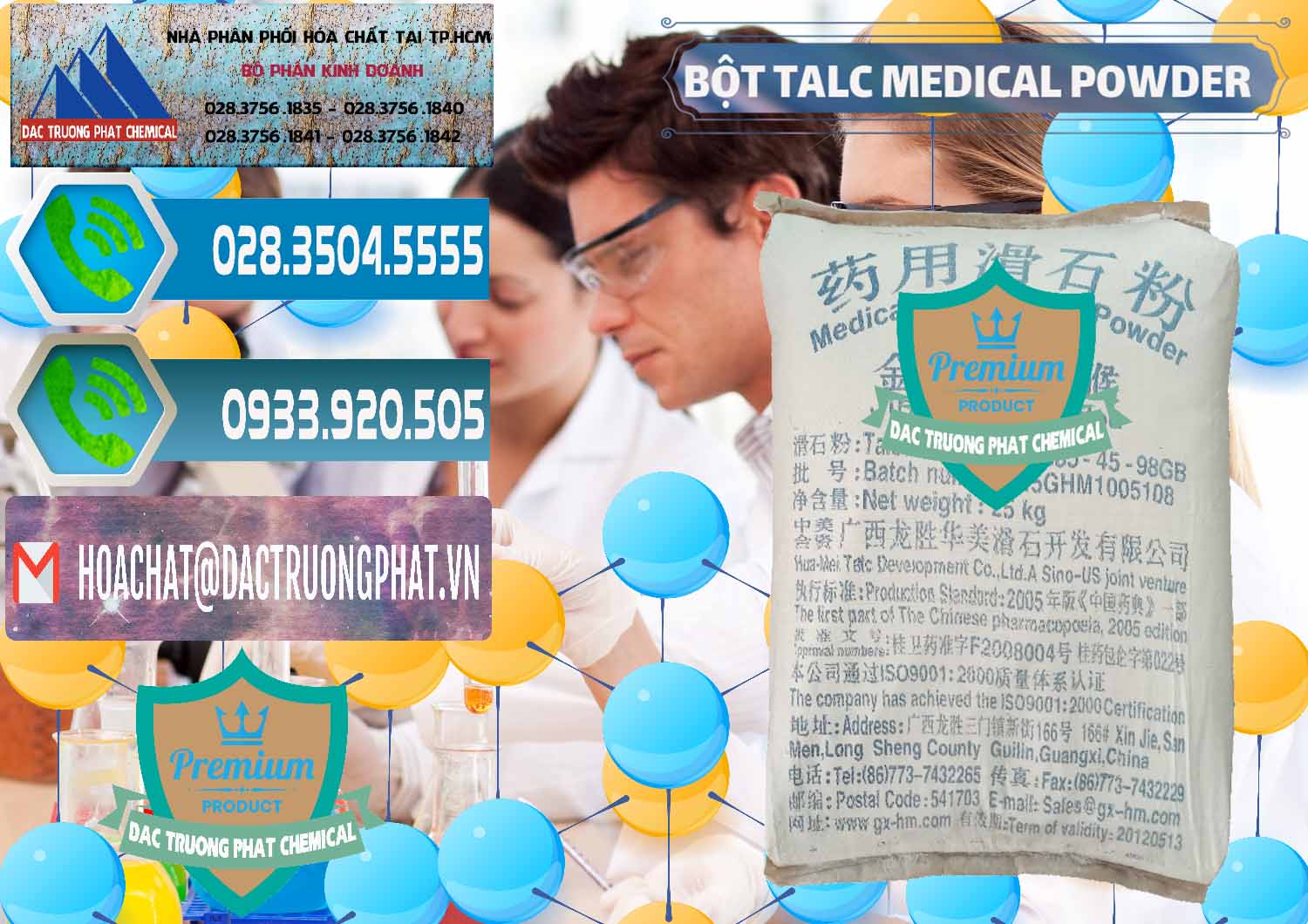 Nơi bán ( cung cấp ) Bột Talc Medical Powder Trung Quốc China - 0036 - Cty kinh doanh ( phân phối ) hóa chất tại TP.HCM - congtyhoachat.net