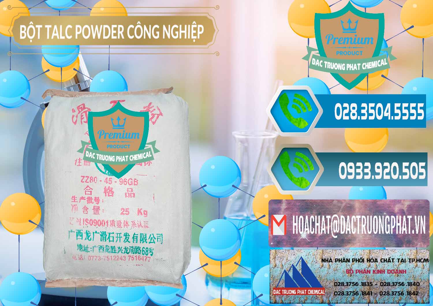 Cty chuyên bán & phân phối Bột Talc Powder Công Nghiệp Trung Quốc China - 0037 - Đơn vị cung cấp ( phân phối ) hóa chất tại TP.HCM - congtyhoachat.net