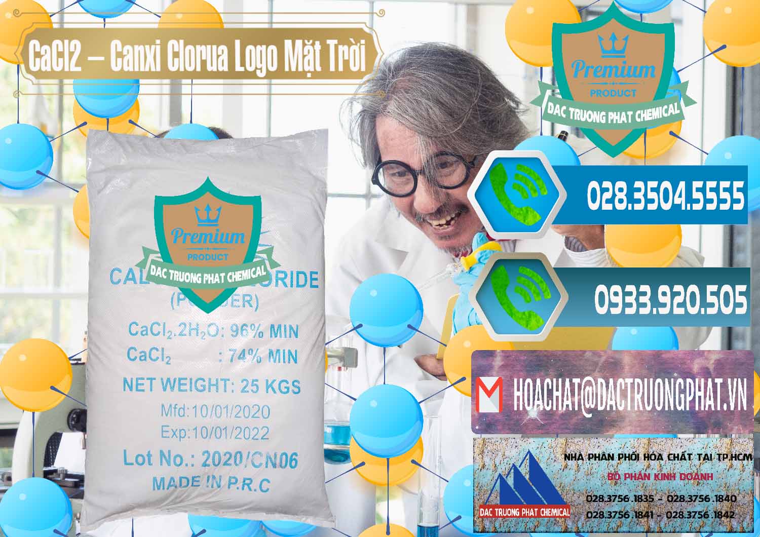 Chuyên cung ứng - bán CaCl2 – Canxi Clorua 96% Logo Mặt Trời Trung Quốc China - 0041 - Công ty phân phối - cung cấp hóa chất tại TP.HCM - congtyhoachat.net