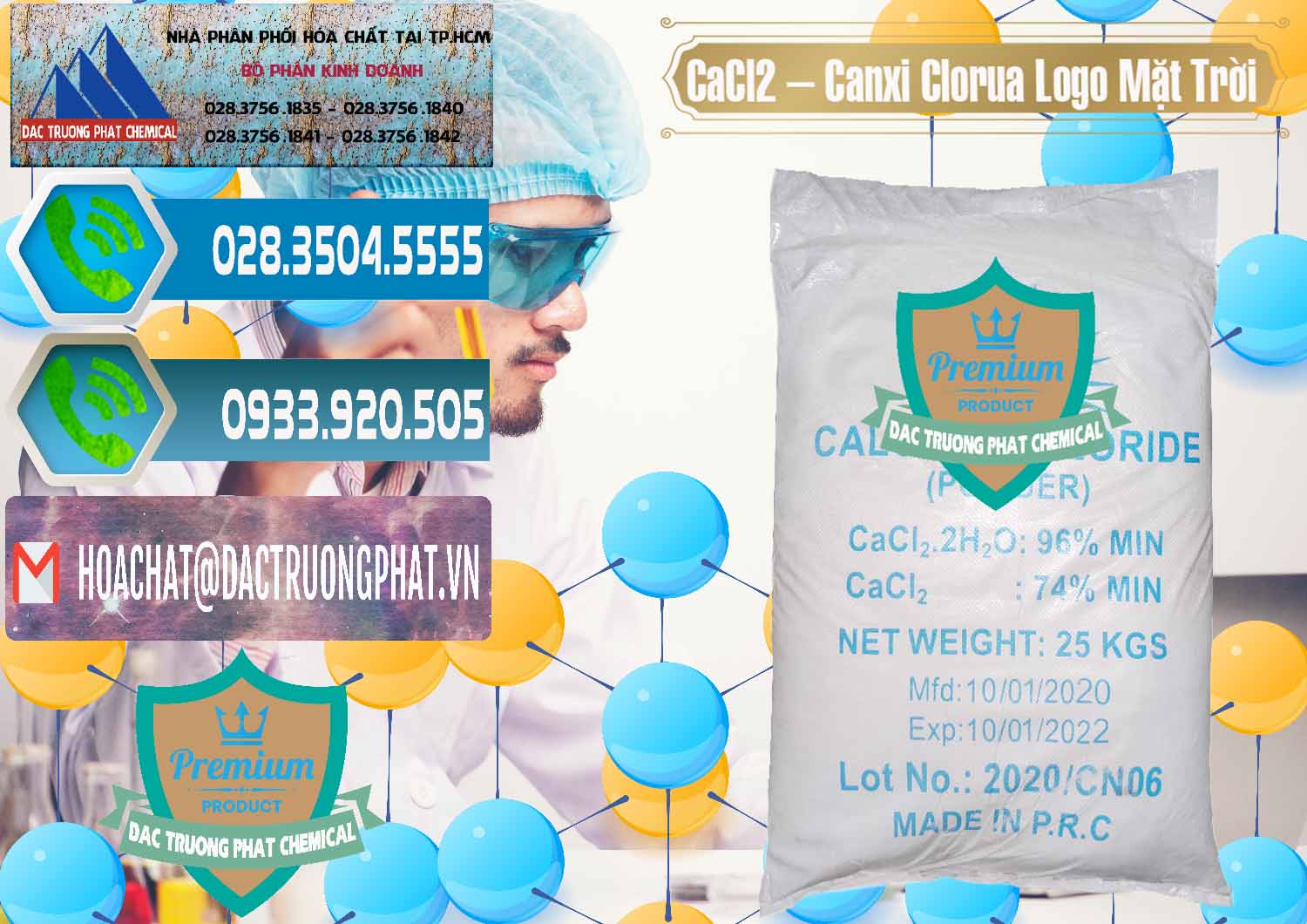 Đơn vị chuyên bán & cung cấp CaCl2 – Canxi Clorua 96% Logo Mặt Trời Trung Quốc China - 0041 - Cty phân phối _ bán hóa chất tại TP.HCM - congtyhoachat.net