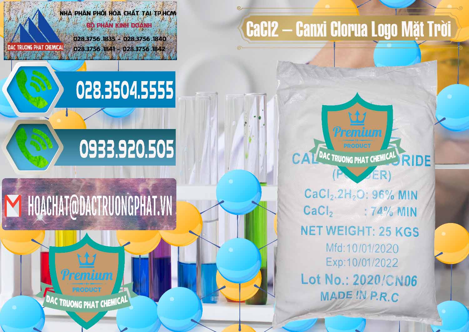 Cty chuyên nhập khẩu và bán CaCl2 – Canxi Clorua 96% Logo Mặt Trời Trung Quốc China - 0041 - Cung cấp - kinh doanh hóa chất tại TP.HCM - congtyhoachat.net