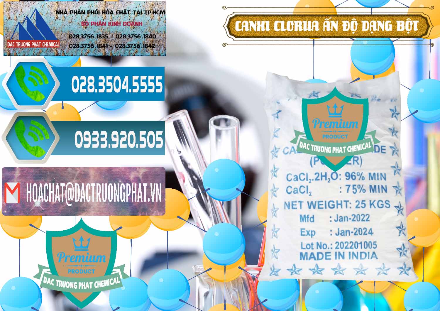 Đơn vị phân phối - bán CaCl2 – Canxi Clorua 96% Dạng Bột Ấn Độ India - 0420 - Cty chuyên phân phối & nhập khẩu hóa chất tại TP.HCM - congtyhoachat.net