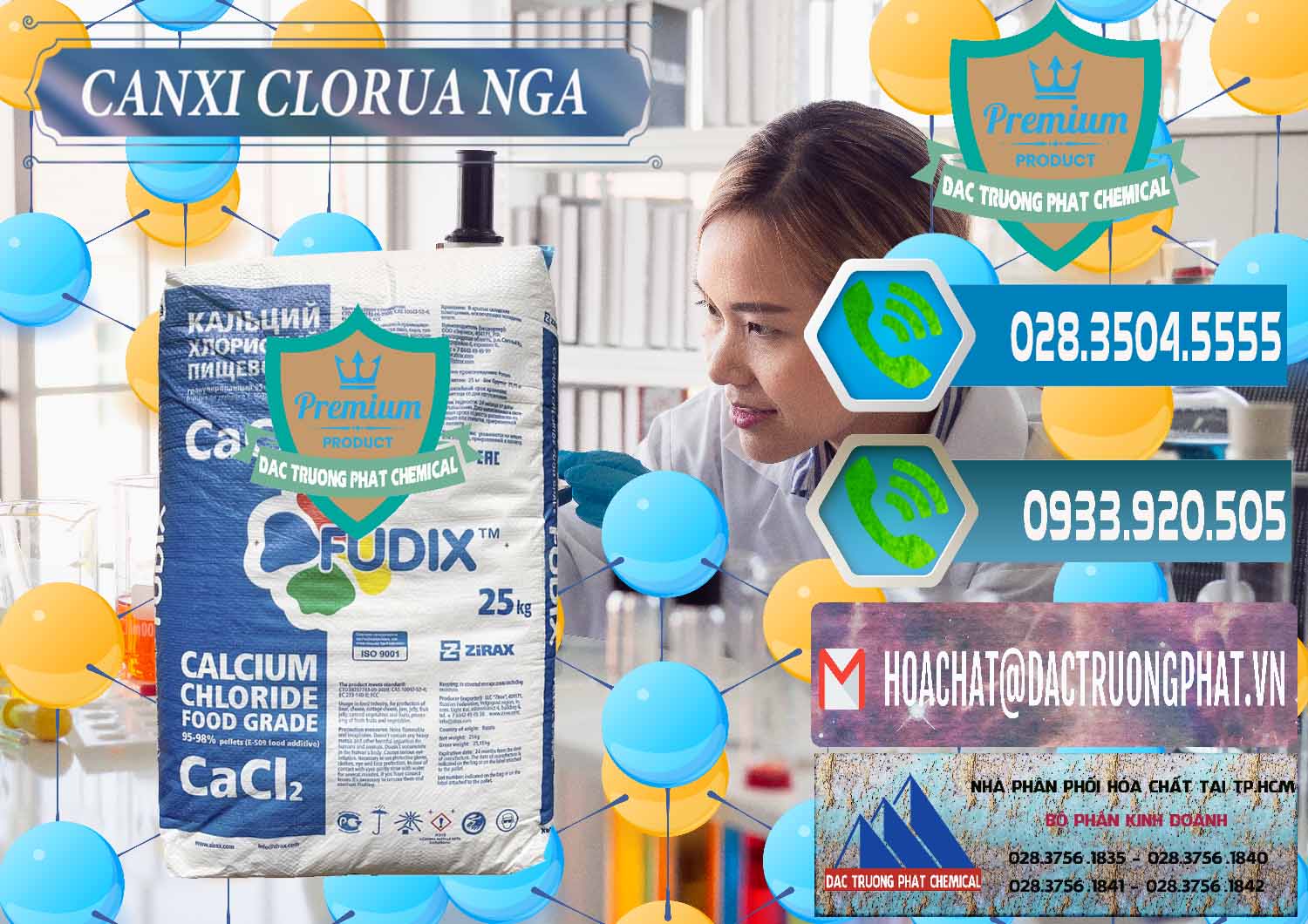 Công ty chuyên phân phối ( bán ) CaCl2 – Canxi Clorua Nga Russia - 0430 - Đơn vị chuyên nhập khẩu và cung cấp hóa chất tại TP.HCM - congtyhoachat.net