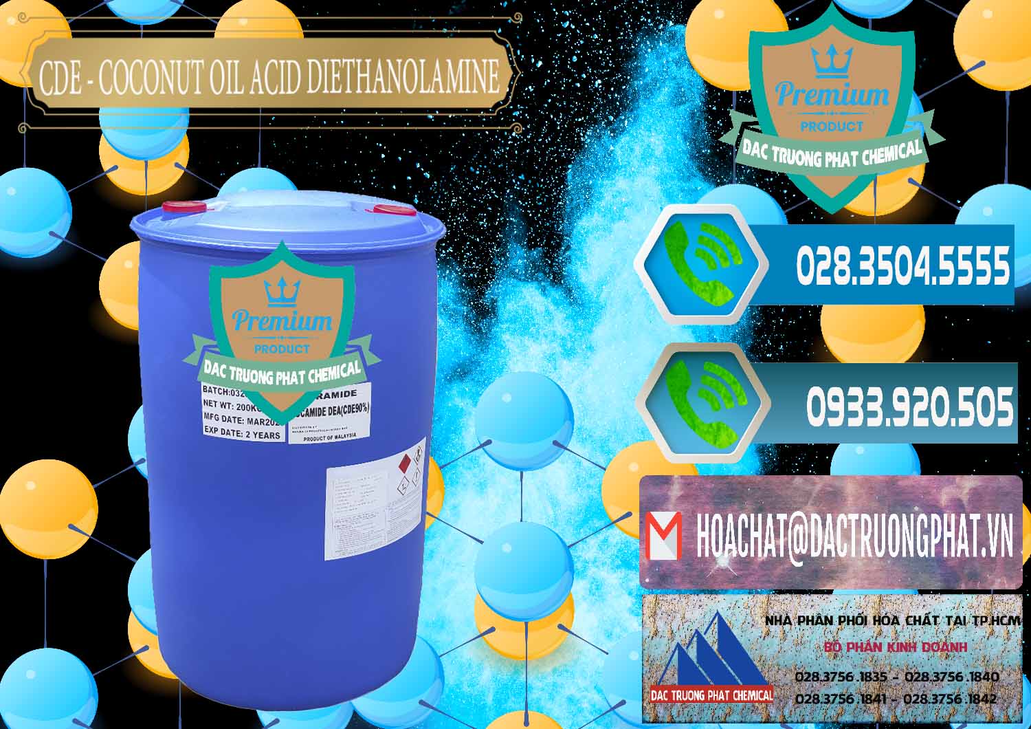 Đơn vị chuyên cung ứng _ bán CDE - Coconut Oil Acid Diethanolamine Mã Lai Malaysia - 0311 - Cty cung cấp & kinh doanh hóa chất tại TP.HCM - congtyhoachat.net