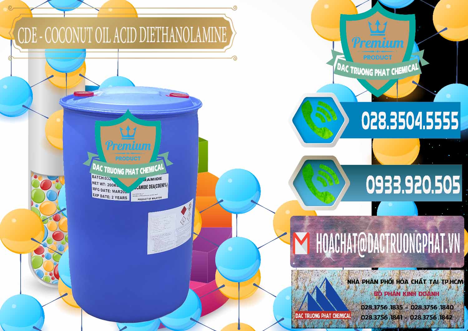Công ty chuyên cung cấp ( bán ) CDE - Coconut Oil Acid Diethanolamine Mã Lai Malaysia - 0311 - Đơn vị cung cấp _ phân phối hóa chất tại TP.HCM - congtyhoachat.net