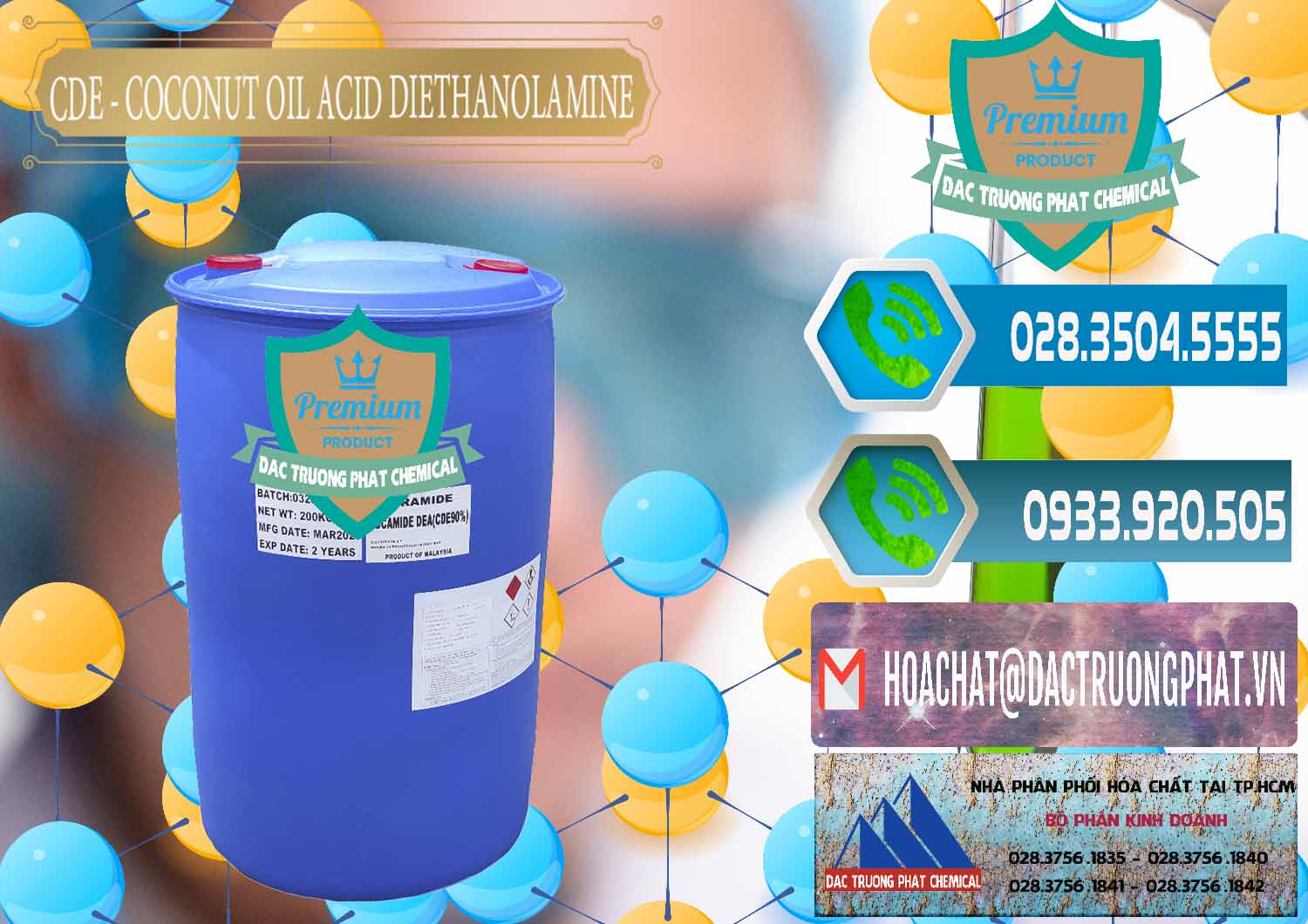 Nơi chuyên nhập khẩu & bán CDE - Coconut Oil Acid Diethanolamine Mã Lai Malaysia - 0311 - Nhà phân phối - cung cấp hóa chất tại TP.HCM - congtyhoachat.net