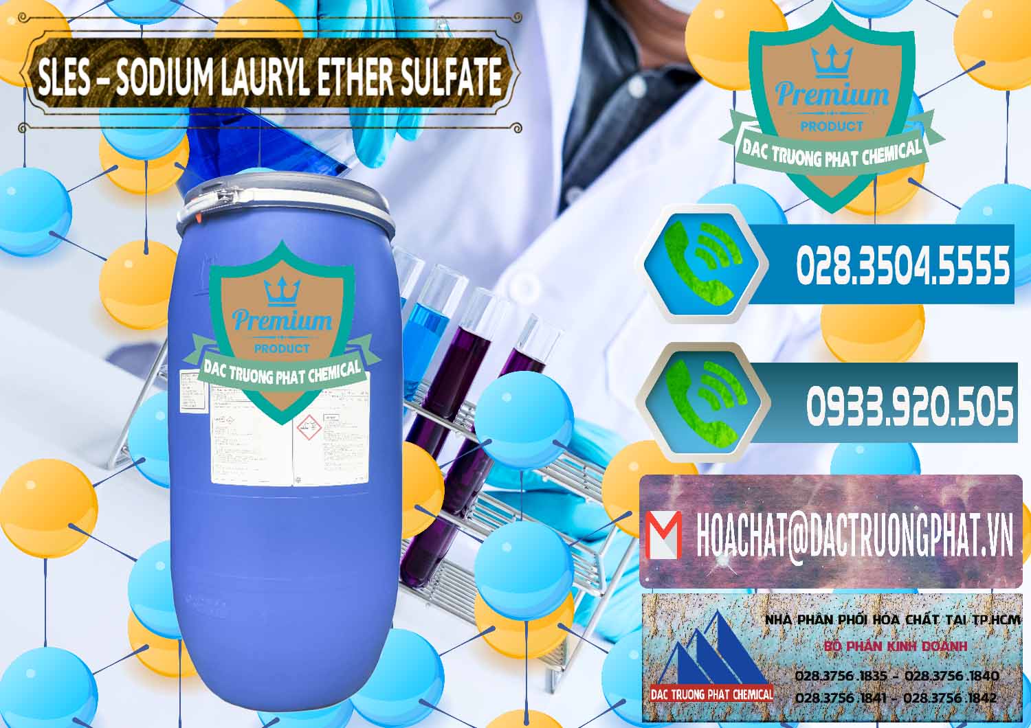 Cty cung ứng ( bán ) Chất Tạo Bọt Sles - Sodium Lauryl Ether Sulphate Kao Indonesia - 0046 - Cty kinh doanh và phân phối hóa chất tại TP.HCM - congtyhoachat.net