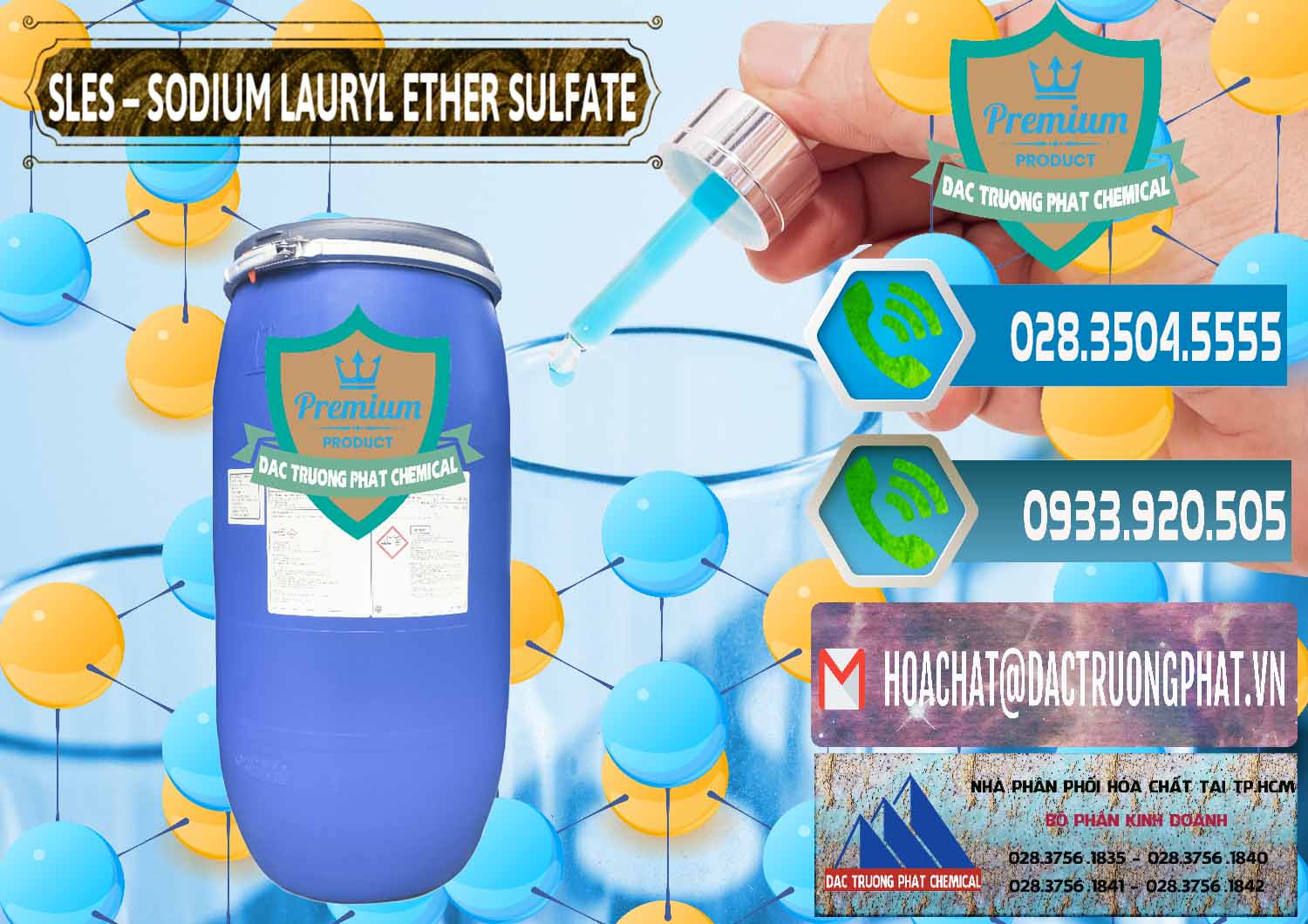 Nơi bán _ cung ứng Chất Tạo Bọt Sles - Sodium Lauryl Ether Sulphate Kao Indonesia - 0046 - Đơn vị chuyên nhập khẩu & cung cấp hóa chất tại TP.HCM - congtyhoachat.net