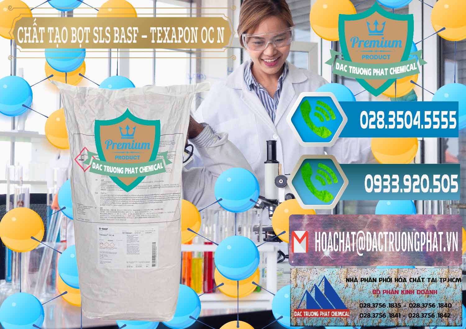 Nhà phân phối ( bán ) Chất Tạo Bọt SLS - Sodium Lauryl Sulfate BASF Texapon OC N - 0049 - Nhà phân phối _ cung ứng hóa chất tại TP.HCM - congtyhoachat.net