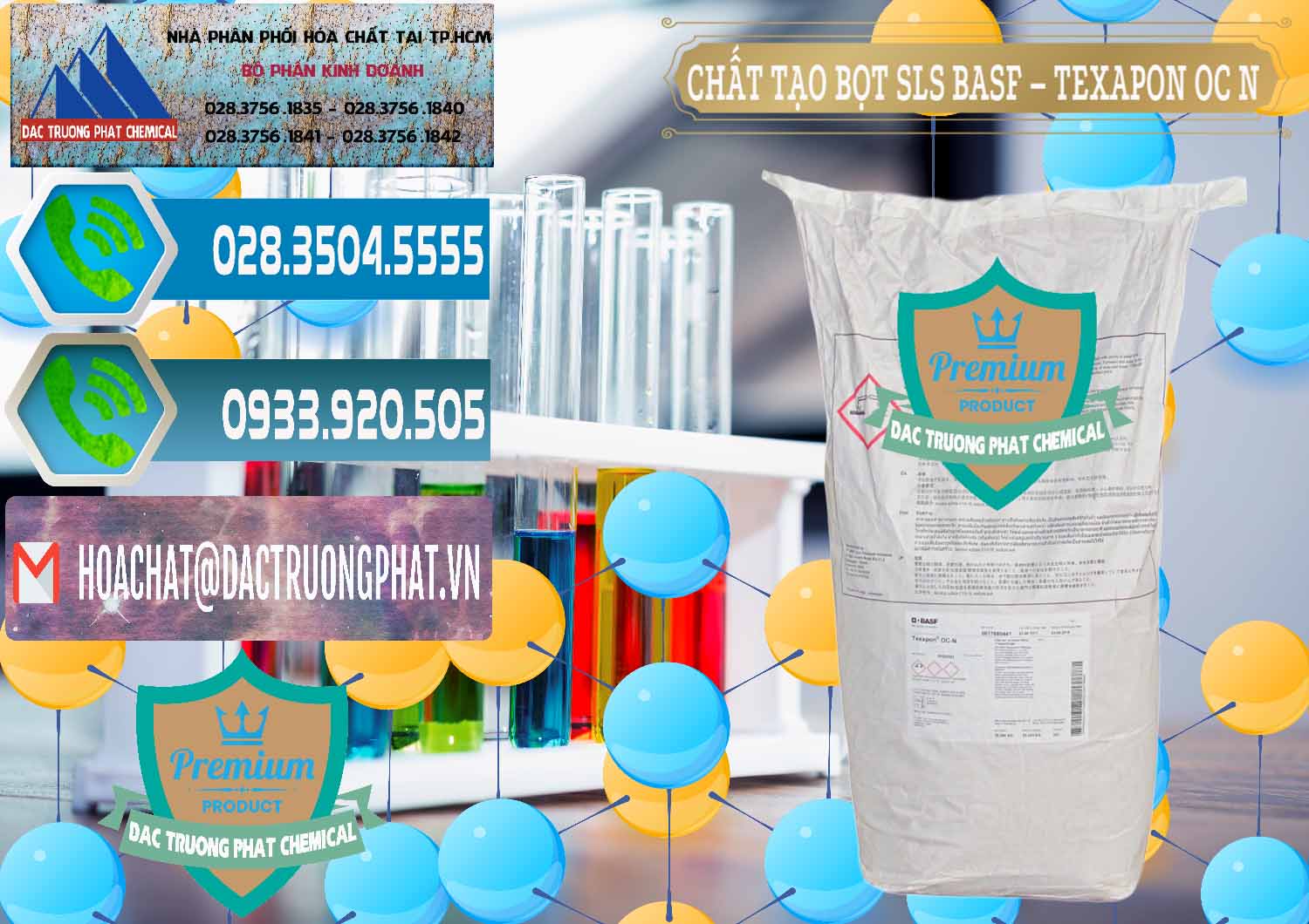 Nhà cung cấp _ bán Chất Tạo Bọt SLS - Sodium Lauryl Sulfate BASF Texapon OC N - 0049 - Công ty chuyên cung cấp và kinh doanh hóa chất tại TP.HCM - congtyhoachat.net