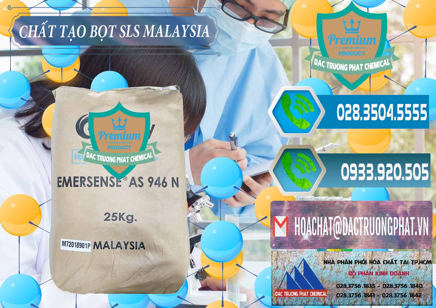Công ty cung cấp & bán Chất Tạo Bọt SLS Emery - Emersense AS 946N Mã Lai Malaysia - 0423 - Nơi cung cấp & kinh doanh hóa chất tại TP.HCM - congtyhoachat.net