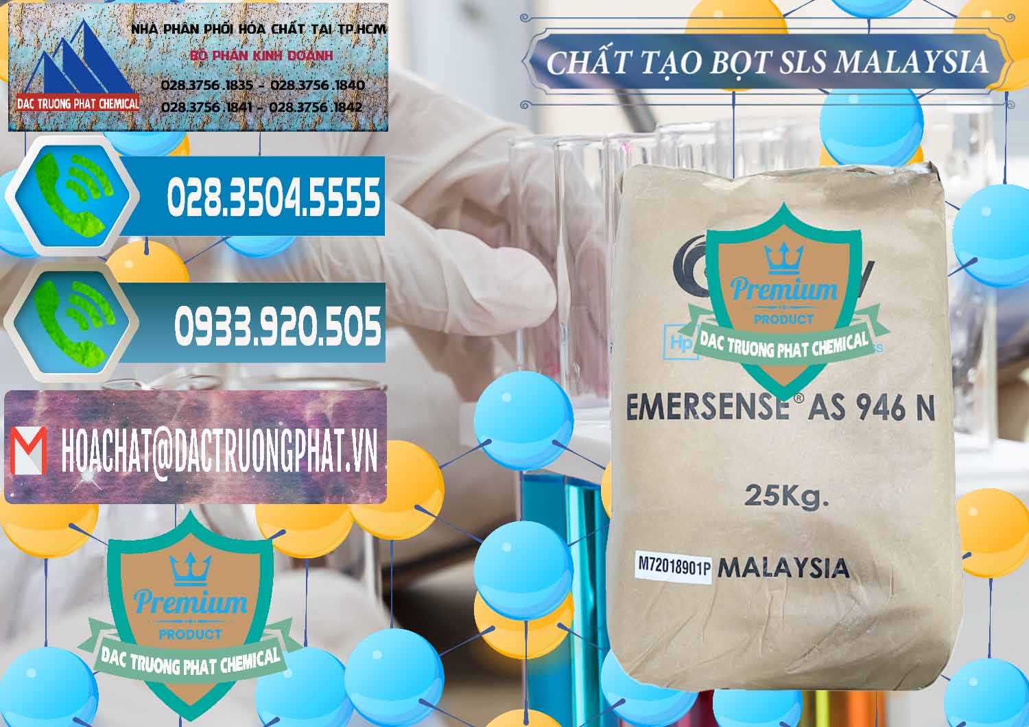 Cty kinh doanh ( bán ) Chất Tạo Bọt SLS Emery - Emersense AS 946N Mã Lai Malaysia - 0423 - Cty phân phối & kinh doanh hóa chất tại TP.HCM - congtyhoachat.net