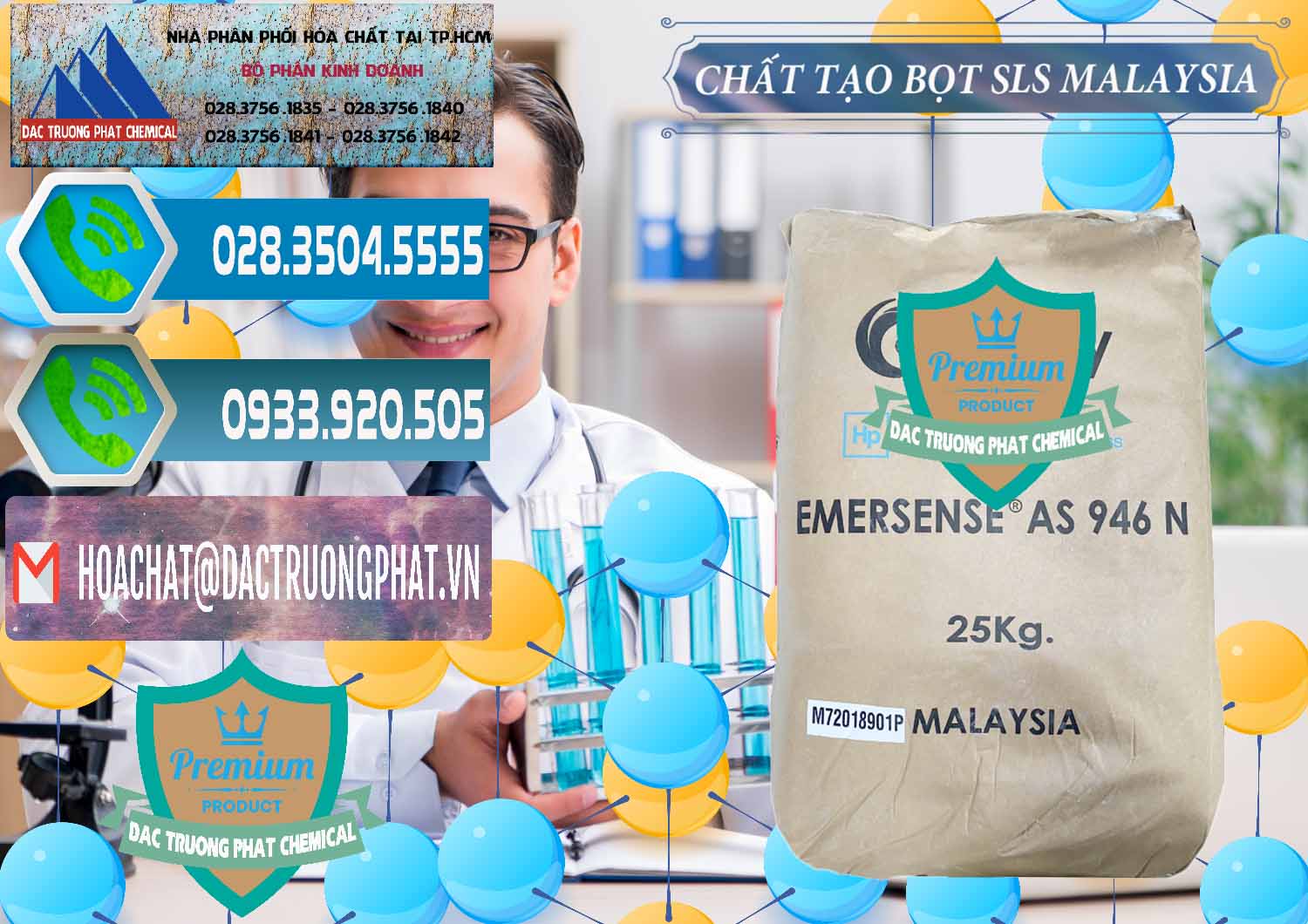Công ty chuyên kinh doanh và bán Chất Tạo Bọt SLS Emery - Emersense AS 946N Mã Lai Malaysia - 0423 - Chuyên kinh doanh - cung cấp hóa chất tại TP.HCM - congtyhoachat.net