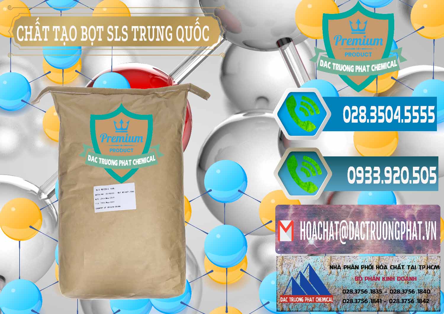 Đơn vị chuyên bán ( cung cấp ) Chất Tạo Bọt SLS - Sodium Lauryl Sulfate Trung Quốc China - 0048 - Cty chuyên kinh doanh _ cung cấp hóa chất tại TP.HCM - congtyhoachat.net