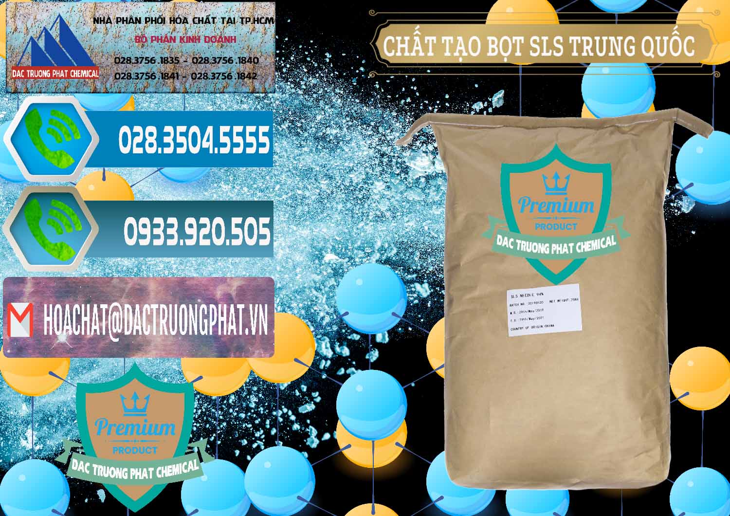 Cty chuyên kinh doanh và bán Chất Tạo Bọt SLS - Sodium Lauryl Sulfate Trung Quốc China - 0048 - Công ty cung cấp - phân phối hóa chất tại TP.HCM - congtyhoachat.net