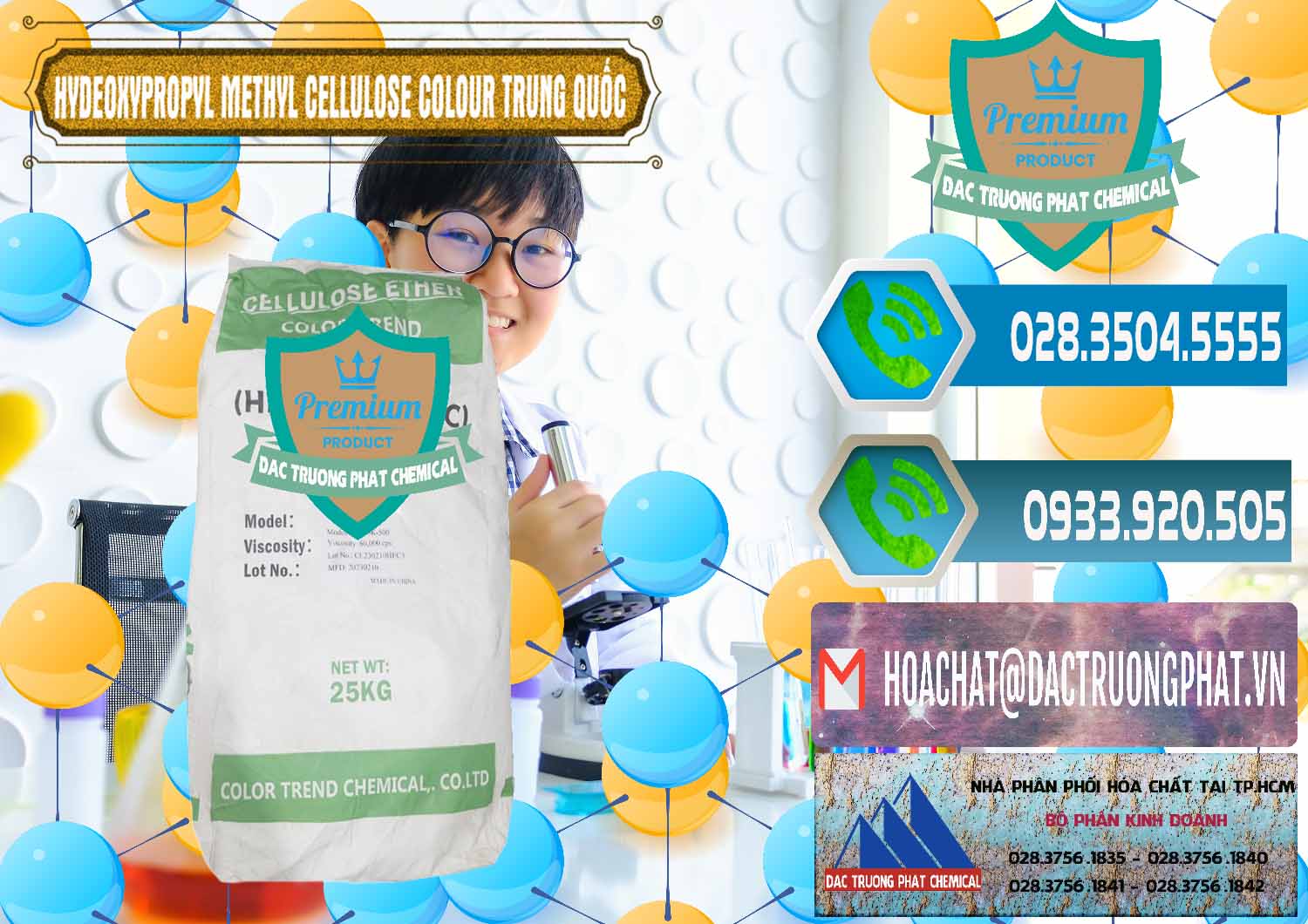 Nơi chuyên cung ứng ( bán ) Chất Tạo Đặc HPMC - Hydroxypropyl Methyl Cellulose Color Trung Quốc China - 0397 - Đơn vị nhập khẩu và cung cấp hóa chất tại TP.HCM - congtyhoachat.net