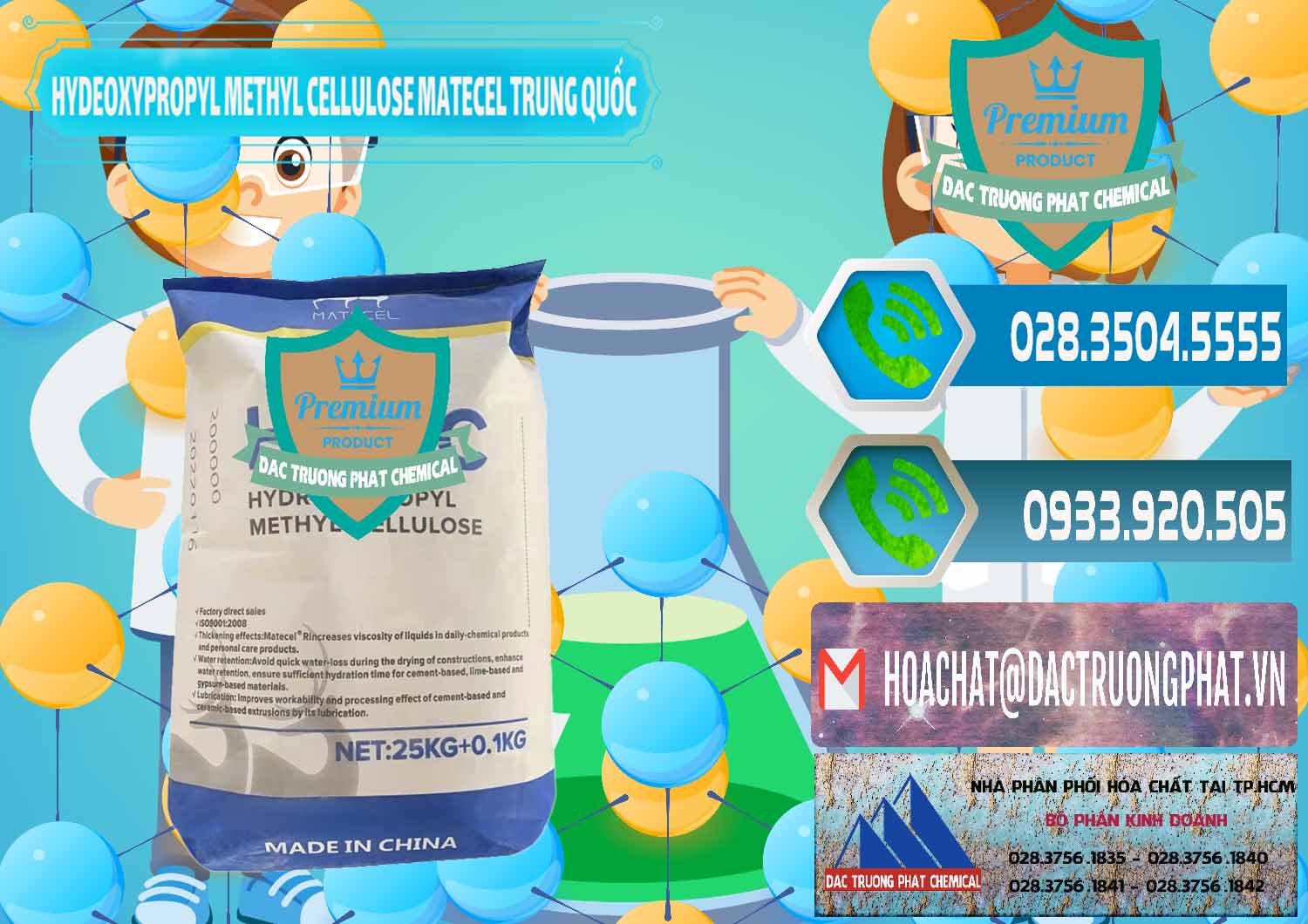 Cty chuyên bán và cung cấp Chất Tạo Đặc HPMC - Hydroxypropyl Methyl Cellulose Matecel Trung Quốc China - 0396 - Kinh doanh và cung cấp hóa chất tại TP.HCM - congtyhoachat.net