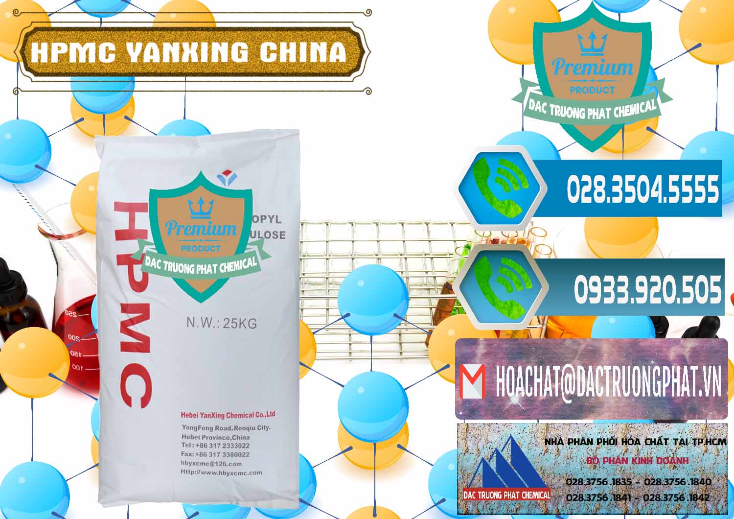 Công ty bán và cung ứng Chất Tạo Đặc HPMC - Hydroxypropyl Methyl Cellulose Yanxing Trung Quốc China - 0483 - Công ty chuyên cung cấp và bán hóa chất tại TP.HCM - congtyhoachat.net