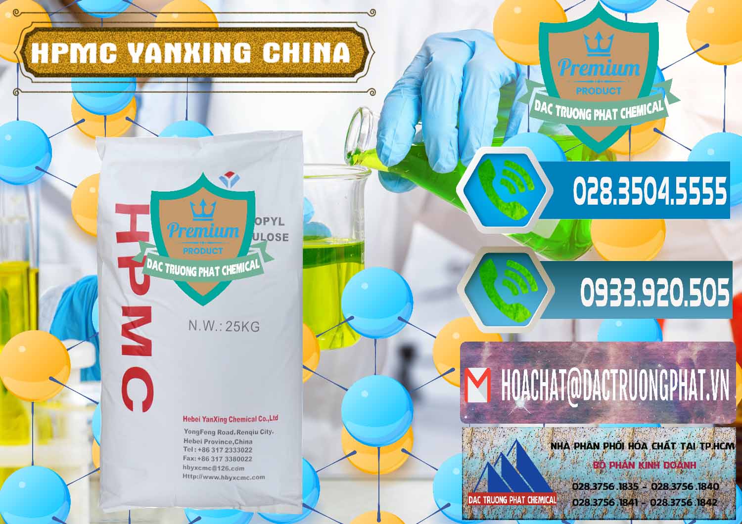 Đơn vị cung cấp _ bán Chất Tạo Đặc HPMC - Hydroxypropyl Methyl Cellulose Yanxing Trung Quốc China - 0483 - Nhập khẩu ( cung cấp ) hóa chất tại TP.HCM - congtyhoachat.net