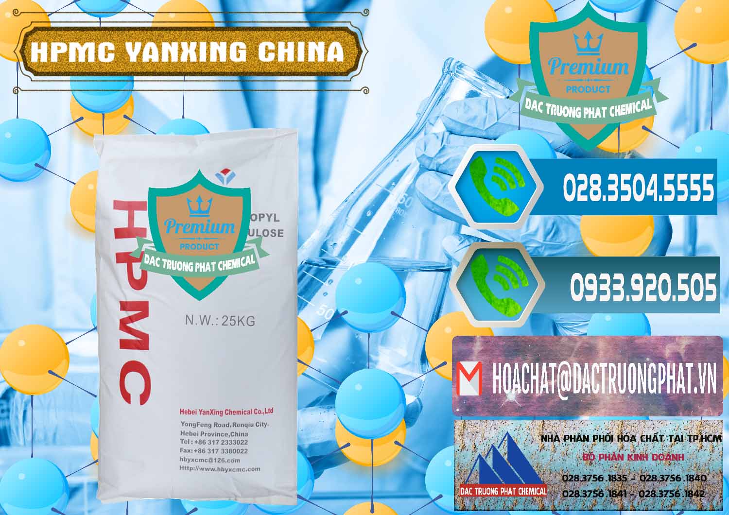 Đơn vị chuyên bán - cung ứng Chất Tạo Đặc HPMC - Hydroxypropyl Methyl Cellulose Yanxing Trung Quốc China - 0483 - Cung cấp _ phân phối hóa chất tại TP.HCM - congtyhoachat.net