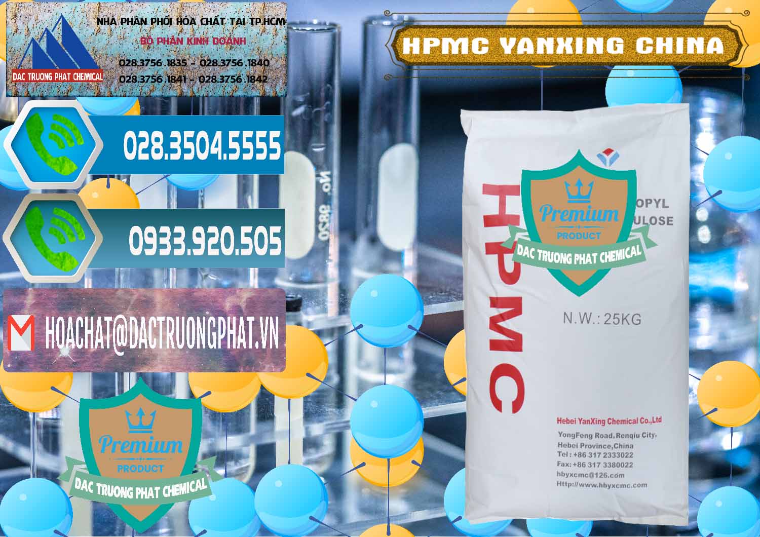 Nơi kinh doanh ( bán ) Chất Tạo Đặc HPMC - Hydroxypropyl Methyl Cellulose Yanxing Trung Quốc China - 0483 - Cty kinh doanh & cung cấp hóa chất tại TP.HCM - congtyhoachat.net