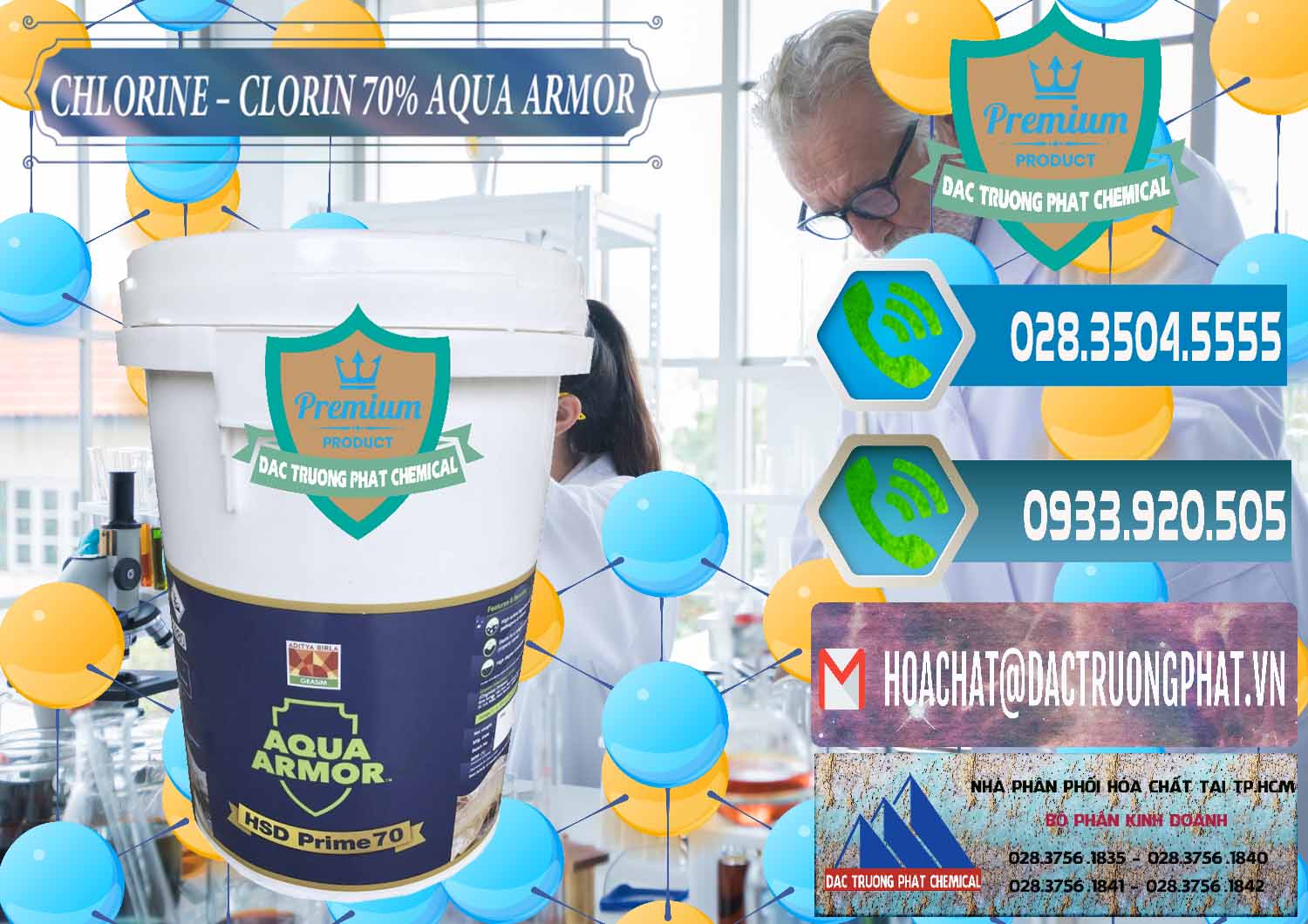 Đơn vị chuyên bán và cung ứng Chlorine – Clorin 70% Aqua Armor Aditya Birla Grasim Ấn Độ India - 0241 - Nơi chuyên kinh doanh - phân phối hóa chất tại TP.HCM - congtyhoachat.net