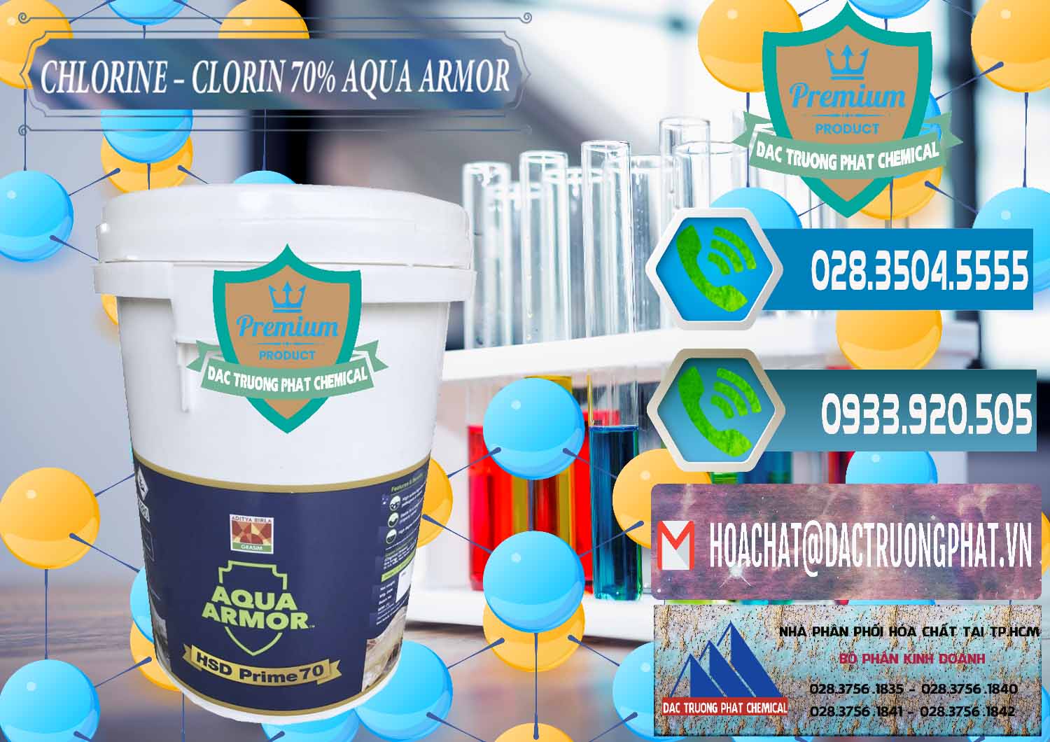 Nhà phân phối - bán Chlorine – Clorin 70% Aqua Armor Aditya Birla Grasim Ấn Độ India - 0241 - Nơi chuyên kinh doanh & cung cấp hóa chất tại TP.HCM - congtyhoachat.net