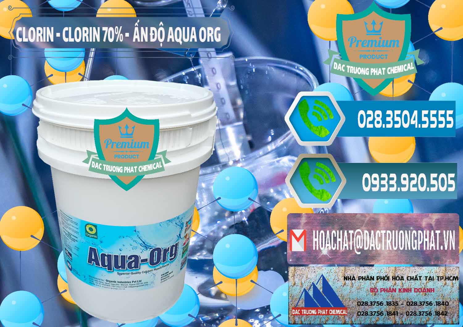 Chuyên cung cấp ( bán ) Chlorine – Clorin Ấn Độ Aqua ORG Organic India - 0051 - Nhà phân phối và cung cấp hóa chất tại TP.HCM - congtyhoachat.net