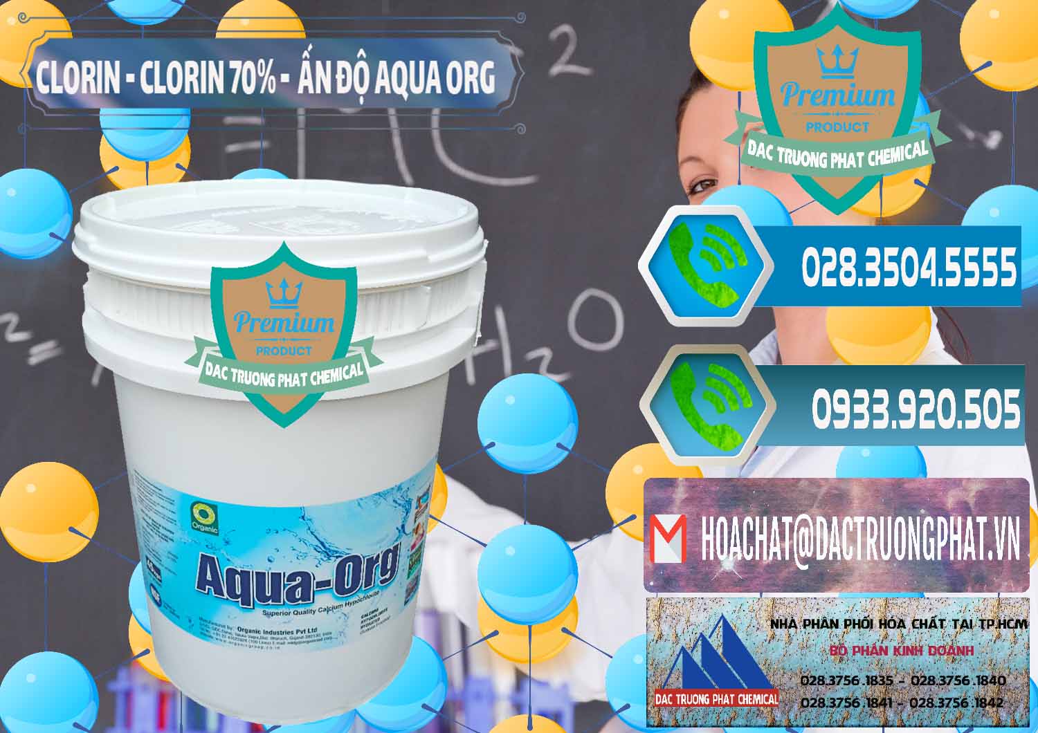 Nơi chuyên cung ứng và bán Chlorine – Clorin Ấn Độ Aqua ORG Organic India - 0051 - Đơn vị cung cấp _ bán hóa chất tại TP.HCM - congtyhoachat.net