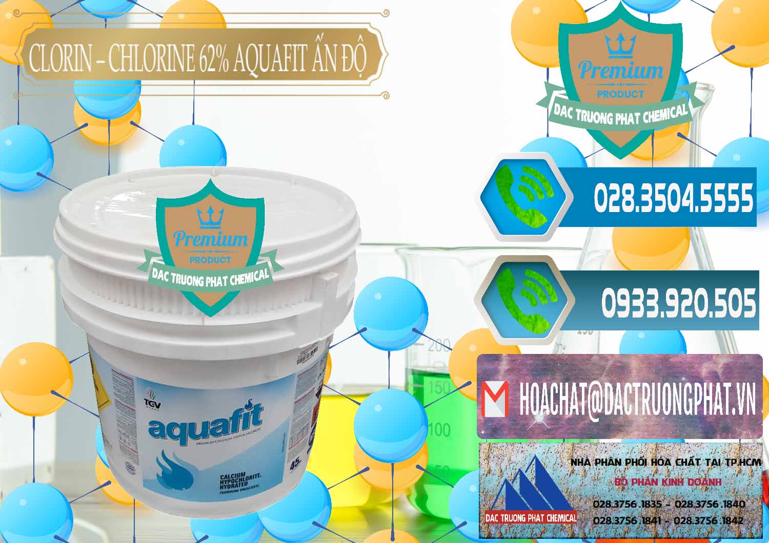 Công ty chuyên phân phối và bán Clorin - Chlorine 62% Aquafit Thùng Lùn Ấn Độ India - 0057 - Chuyên phân phối và cung cấp hóa chất tại TP.HCM - congtyhoachat.net