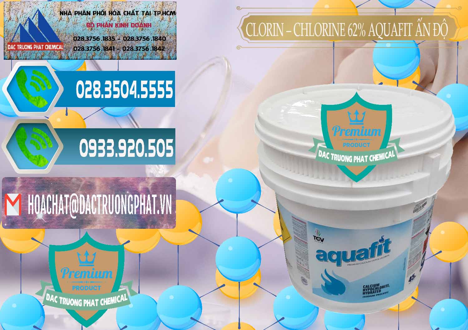 Nơi chuyên phân phối và bán Clorin - Chlorine 62% Aquafit Thùng Lùn Ấn Độ India - 0057 - Nhà cung cấp _ phân phối hóa chất tại TP.HCM - congtyhoachat.net