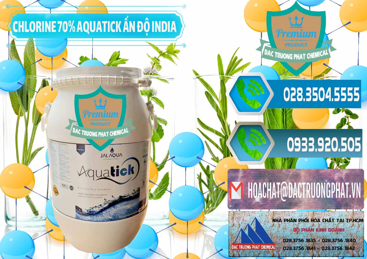 Công ty chuyên nhập khẩu & bán Chlorine – Clorin 70% Aquatick Jal Aqua Ấn Độ India - 0215 - Nơi nhập khẩu ( phân phối ) hóa chất tại TP.HCM - congtyhoachat.net
