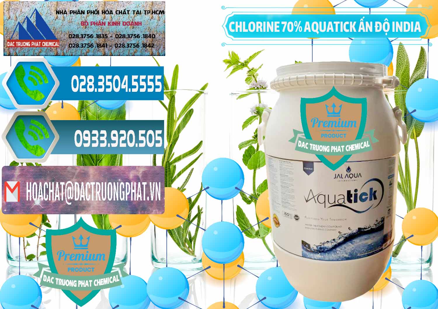 Cty chuyên bán và cung cấp Chlorine – Clorin 70% Aquatick Jal Aqua Ấn Độ India - 0215 - Công ty chuyên phân phối và bán hóa chất tại TP.HCM - congtyhoachat.net