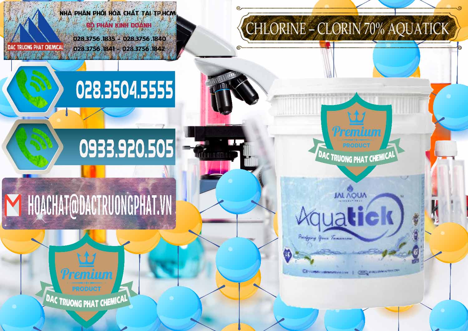 Đơn vị chuyên nhập khẩu _ bán Chlorine – Clorin 70% Aquatick Thùng Cao Jal Aqua Ấn Độ India - 0237 - Cung cấp ( phân phối ) hóa chất tại TP.HCM - congtyhoachat.net