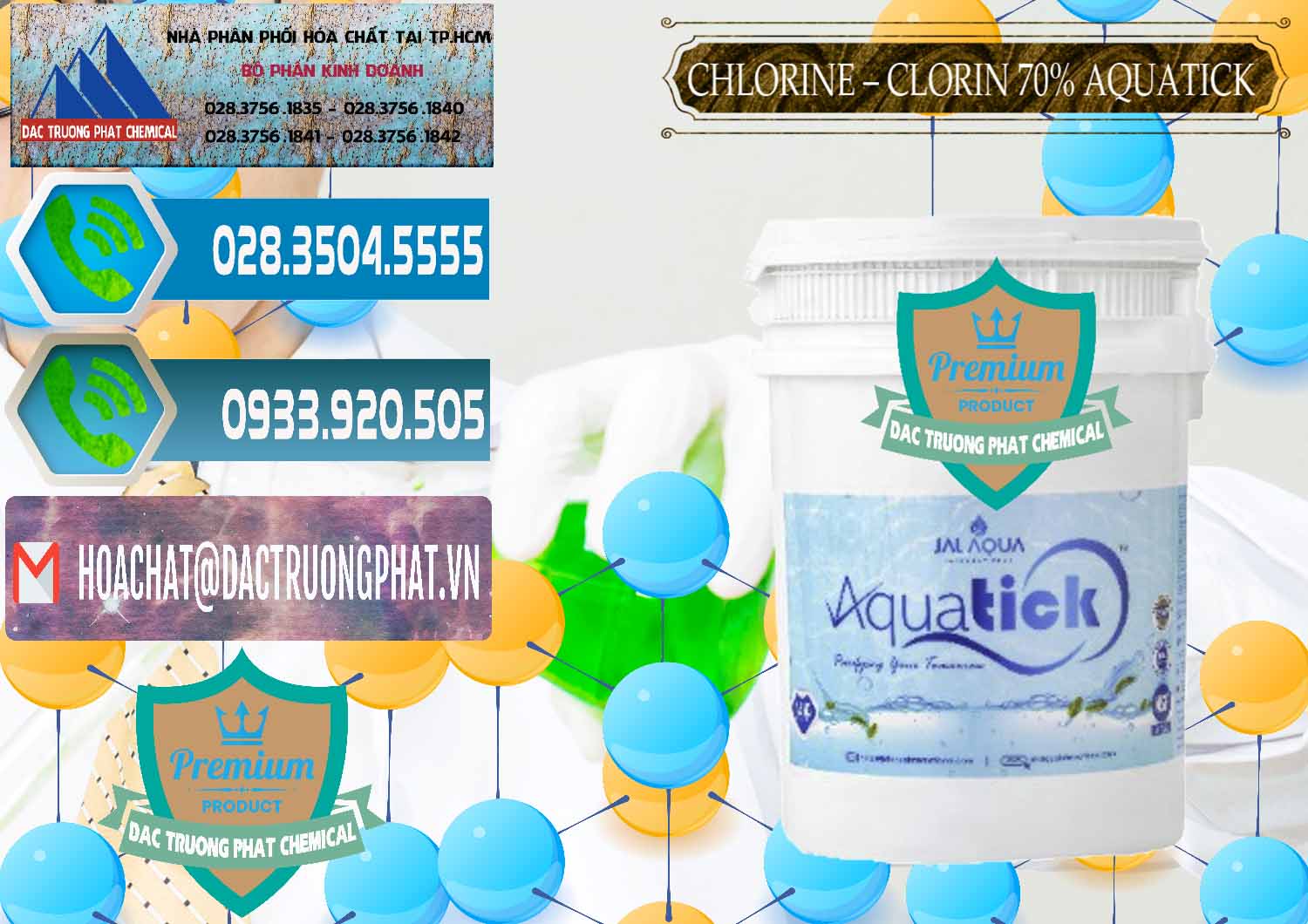 Đơn vị chuyên kinh doanh và bán Chlorine – Clorin 70% Aquatick Thùng Cao Jal Aqua Ấn Độ India - 0237 - Nhà cung ứng ( phân phối ) hóa chất tại TP.HCM - congtyhoachat.net