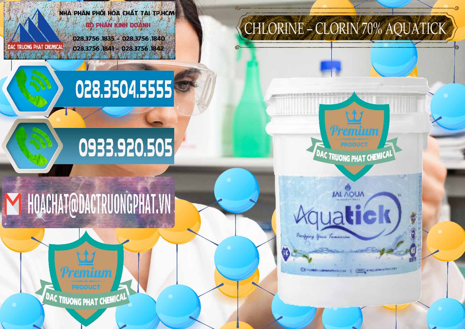 Cty chuyên phân phối và bán Chlorine – Clorin 70% Aquatick Thùng Cao Jal Aqua Ấn Độ India - 0237 - Đơn vị cung cấp - bán hóa chất tại TP.HCM - congtyhoachat.net