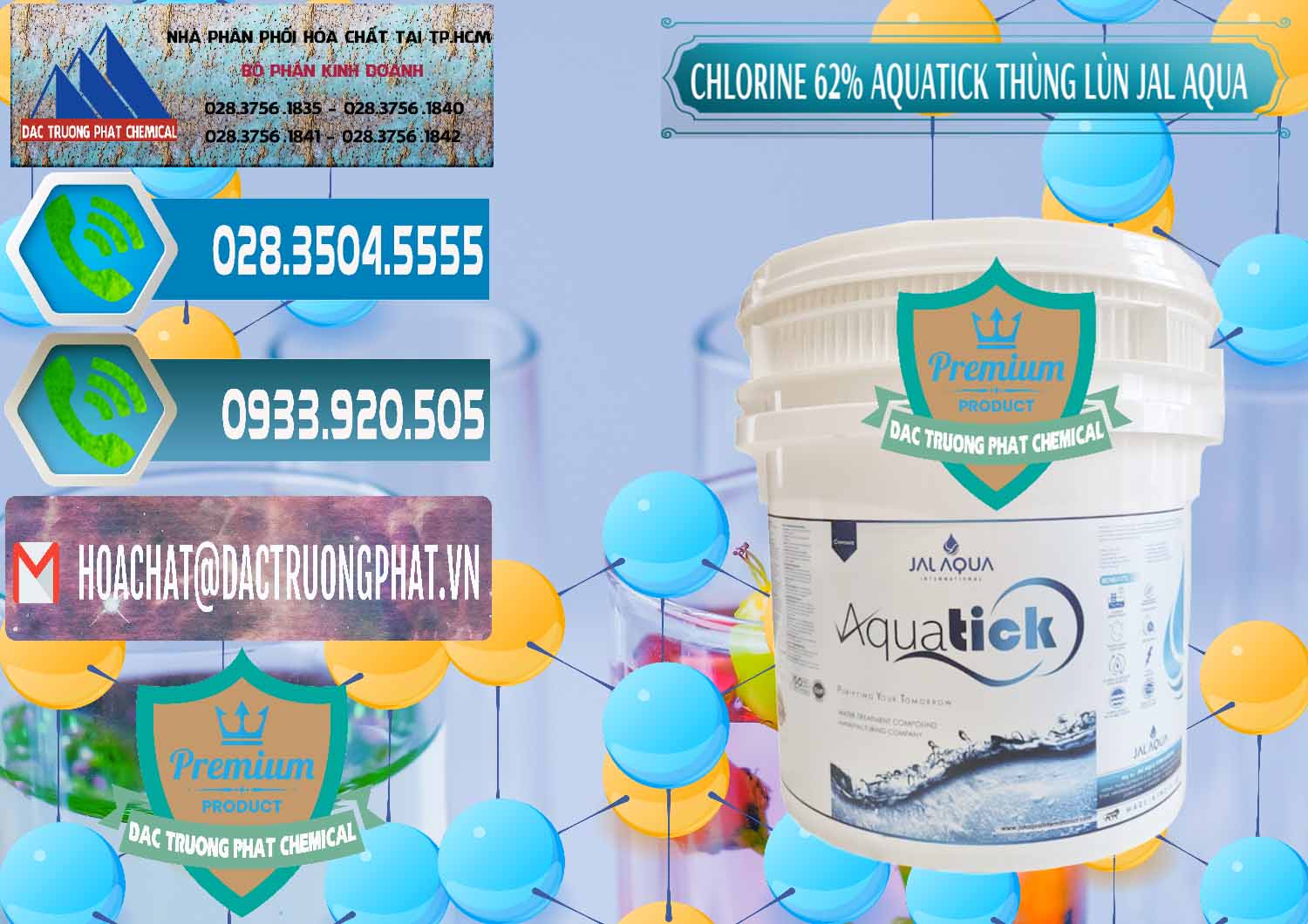 Công ty cung ứng & bán Chlorine – Clorin 62% Aquatick Thùng Lùn Jal Aqua Ấn Độ India - 0238 - Nơi chuyên phân phối & kinh doanh hóa chất tại TP.HCM - congtyhoachat.net