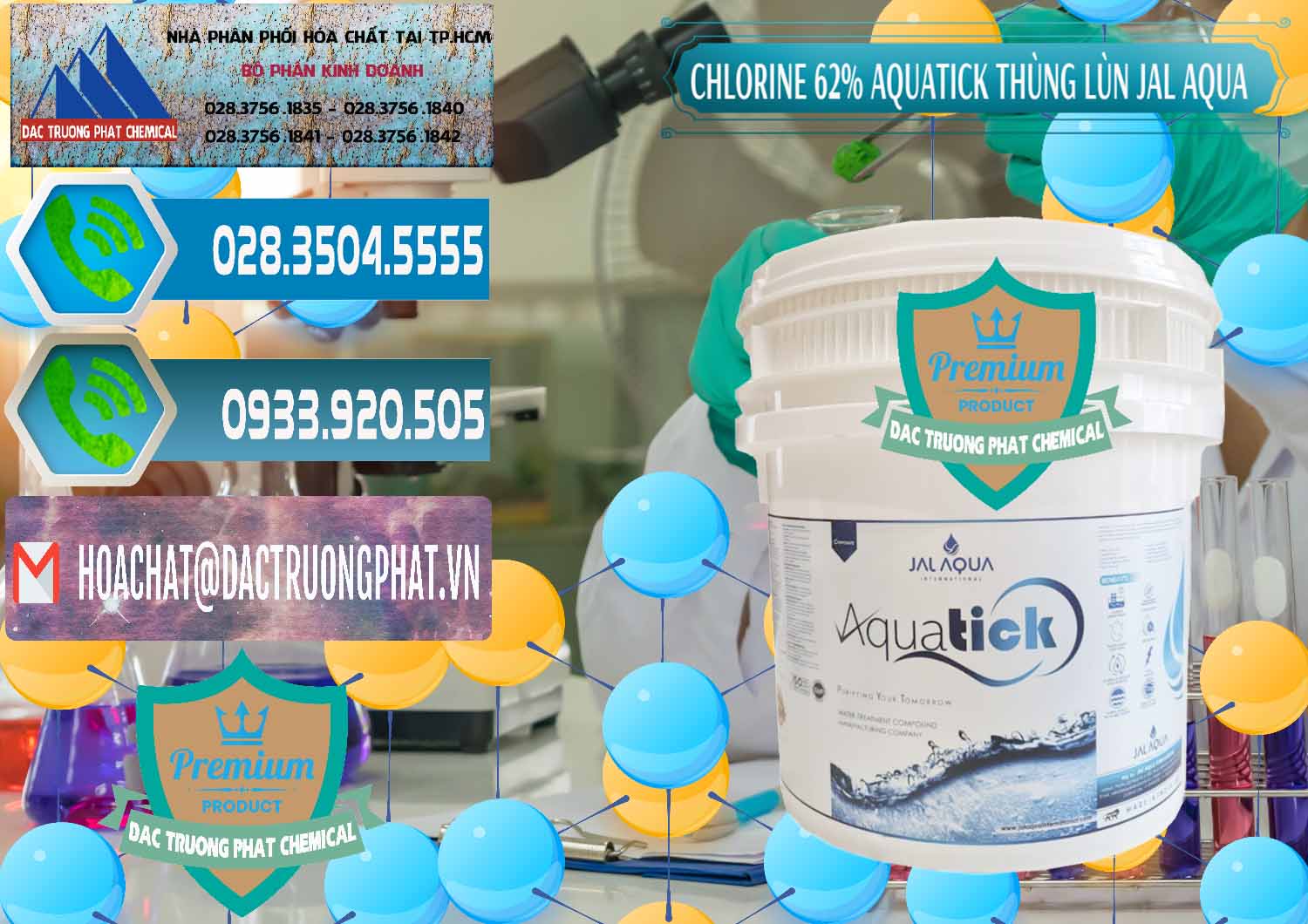Công ty nhập khẩu ( bán ) Chlorine – Clorin 62% Aquatick Thùng Lùn Jal Aqua Ấn Độ India - 0238 - Nhà phân phối & cung cấp hóa chất tại TP.HCM - congtyhoachat.net