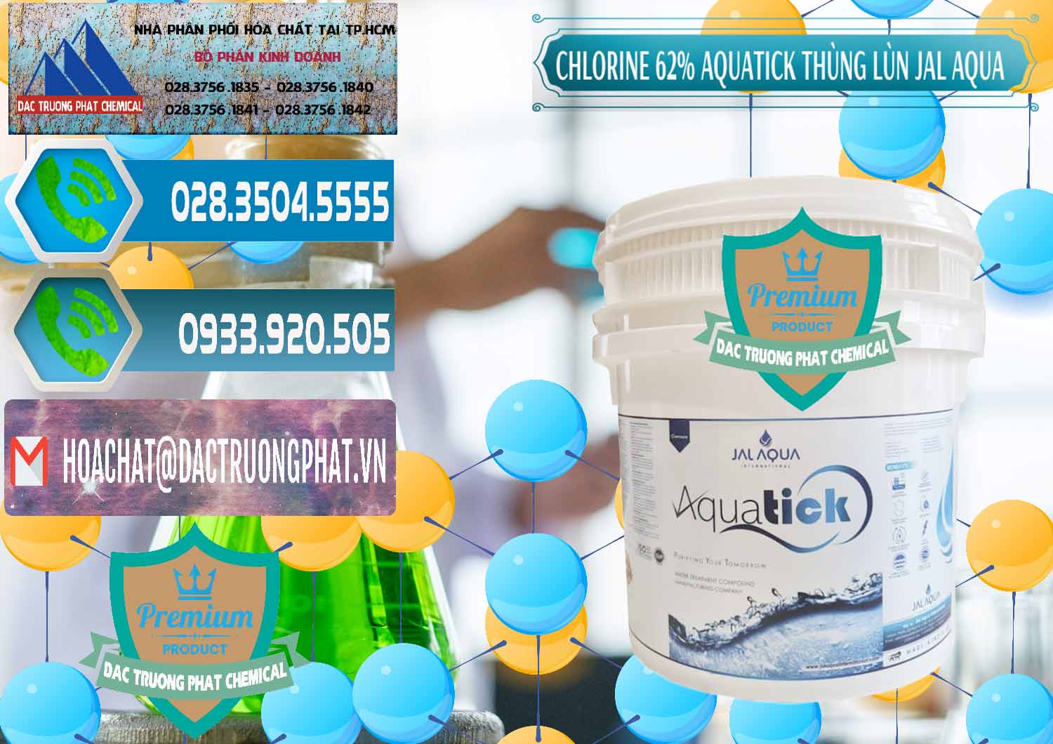 Cty chuyên cung ứng _ bán Chlorine – Clorin 62% Aquatick Thùng Lùn Jal Aqua Ấn Độ India - 0238 - Cty cung cấp ( kinh doanh ) hóa chất tại TP.HCM - congtyhoachat.net