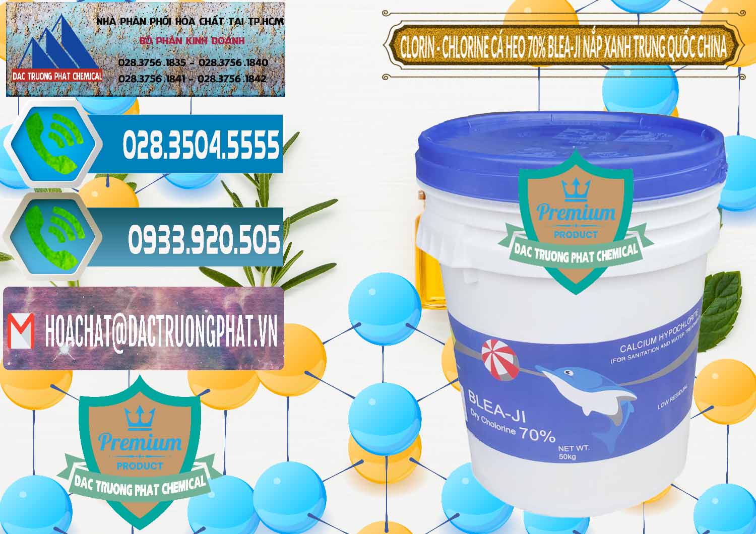Đơn vị chuyên bán & phân phối Clorin - Chlorine Cá Heo 70% Cá Heo Blea-Ji Thùng Tròn Nắp Xanh Trung Quốc China - 0208 - Cty phân phối ( cung cấp ) hóa chất tại TP.HCM - congtyhoachat.net
